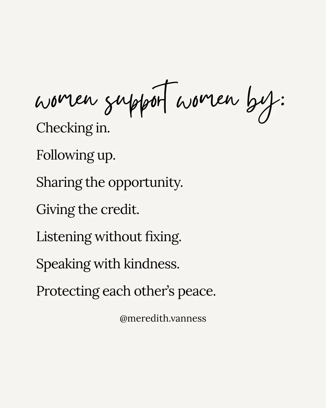 This page is mostly women, and honestly, I think we need more of this: more space, more kindness, more room to be real. More cheering for each other without comparison. More &ldquo;I&rsquo;ve got you&rdquo; energy. More support that feels simple and 
