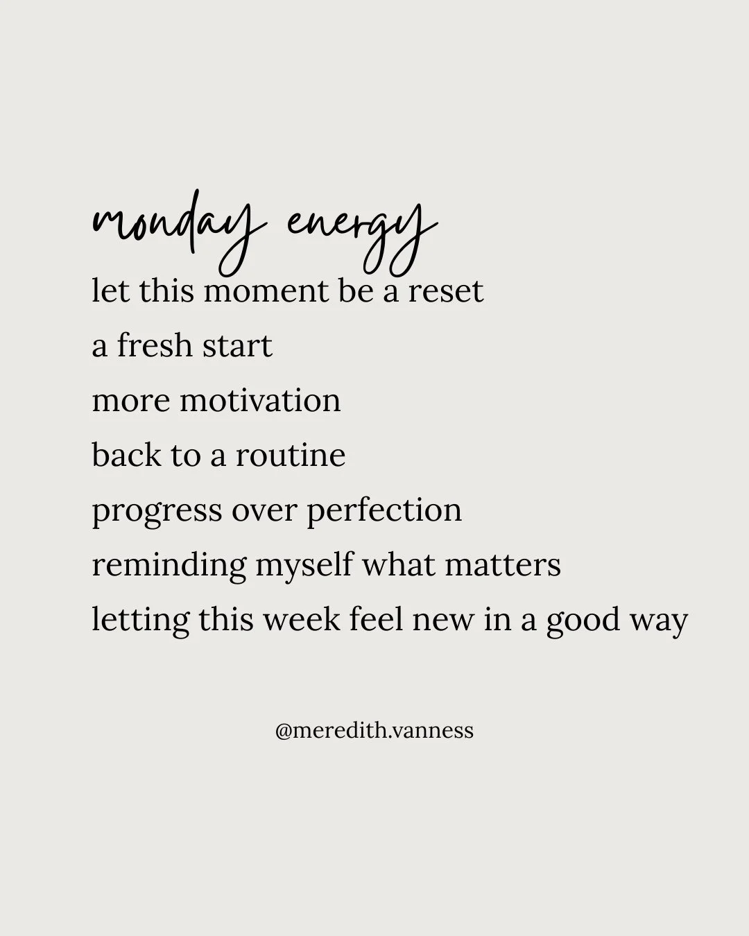 Feeling the spring reset kind of energy today! 🌸⁠
⁠
There is something really good about a new week. A chance to reset, clear your head, and come back to what matters.⁠
⁠
This week, I am focusing on what feels good, grounded, and true to me. More pr