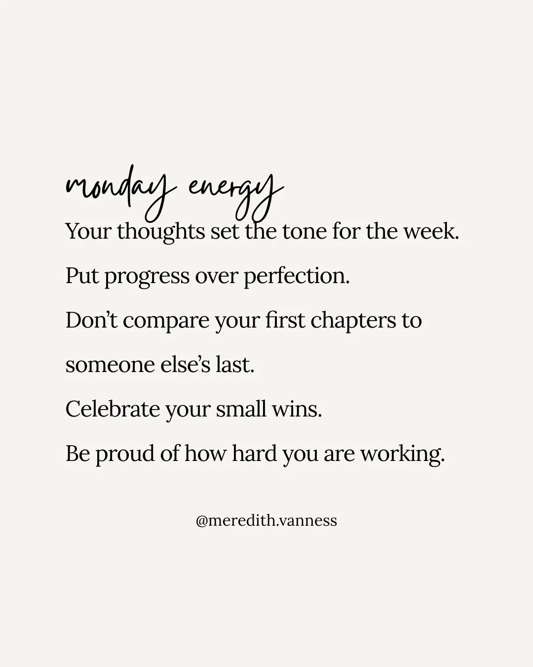Feeling the Mondays over here and also ready for a little more structure. Excited and overwhelmed. Tired and ready. I really do believe all of that can be true at the same time.⁠
⁠
One of my favorite therapy shifts is learning to use "and" 