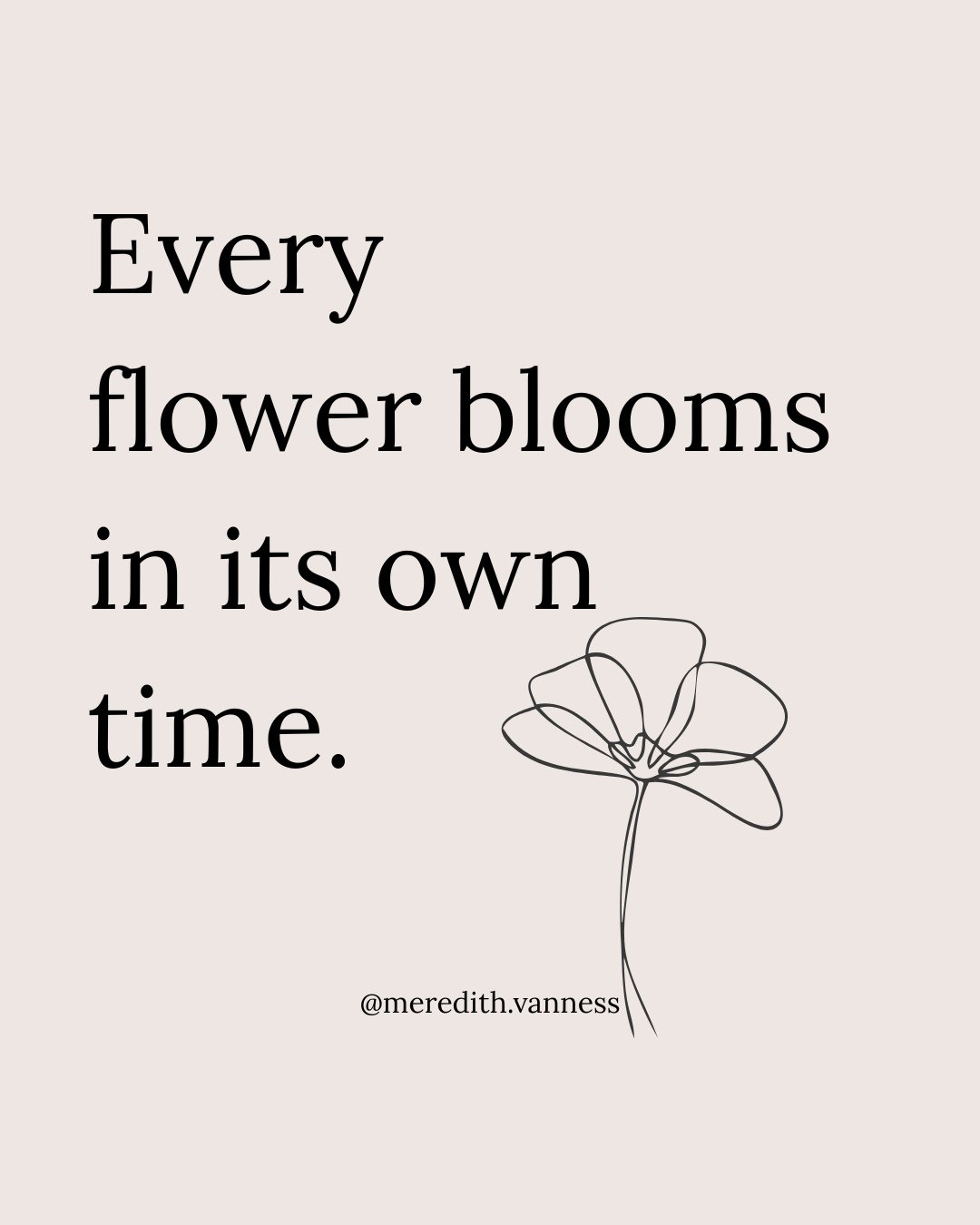 Friday reminder. No need to rush. Some things take time, and that does not make them late.⁠
⁠
Save this for when you need it next.⁠
⁠
Oh- and you are not too late to join the spring group challenge. It starts Sunday! Comment 'spring' for the link. ⁠
