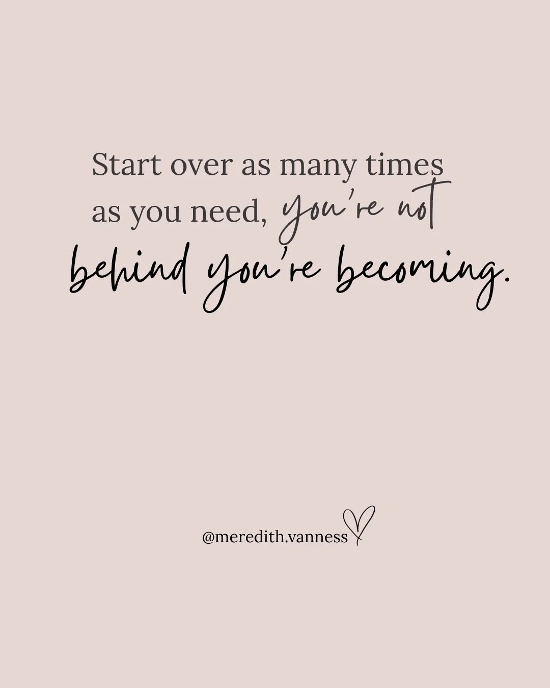 Starting over does not have to happen on a Monday, at the beginning of the month, or when you finally feel completely ready. Sometimes it happens on a random weekday, in the middle of a messy week, when you realize you want something different for yo