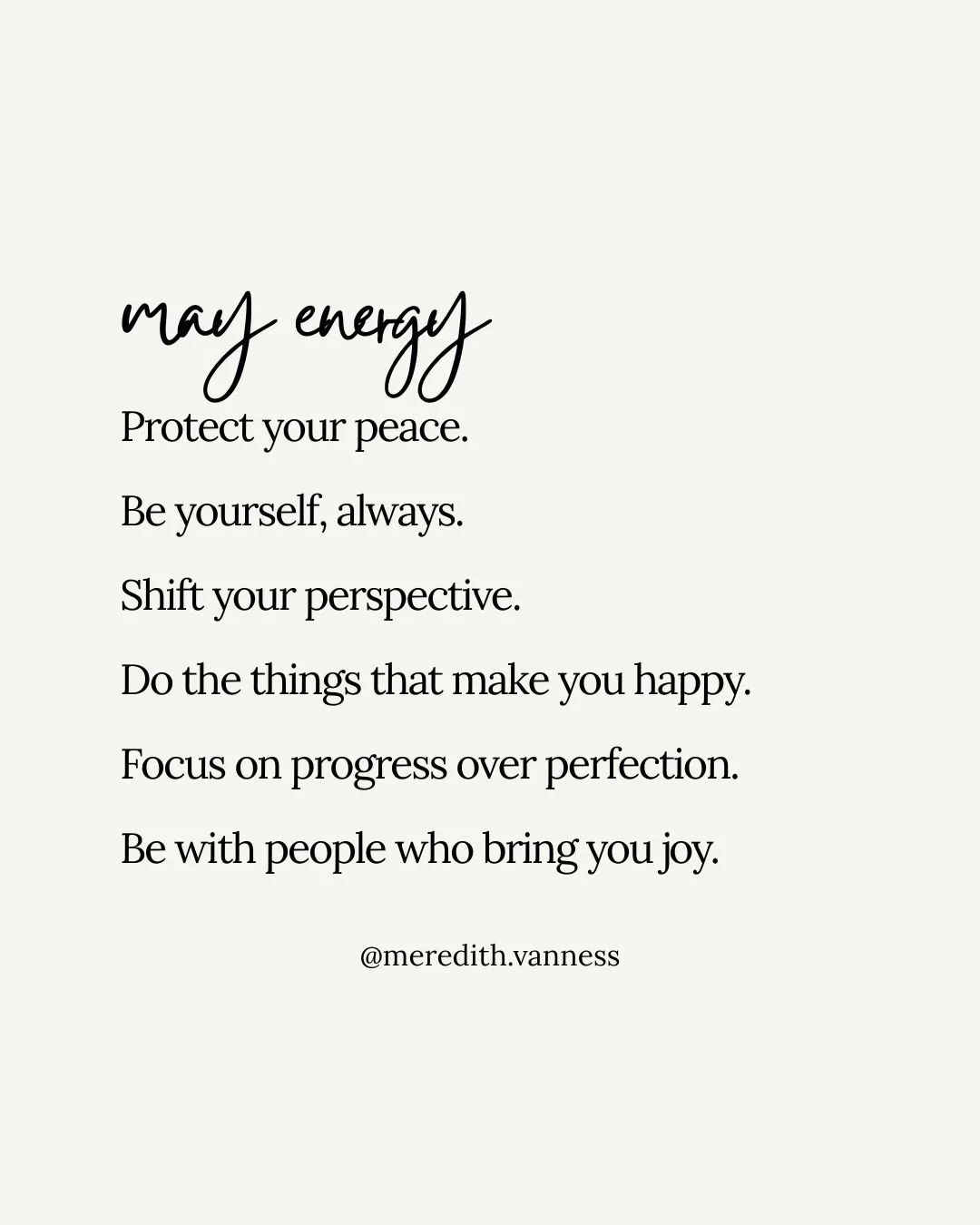 Wishing you some Monday, May Energy this week and month. ✨⁠
⁠
xx⁠
@meredith.vanness⁠
⁠
If you have not gotten this month's journal prompts yet, comment 'journal' for the link. ⁠
⁠
⁠