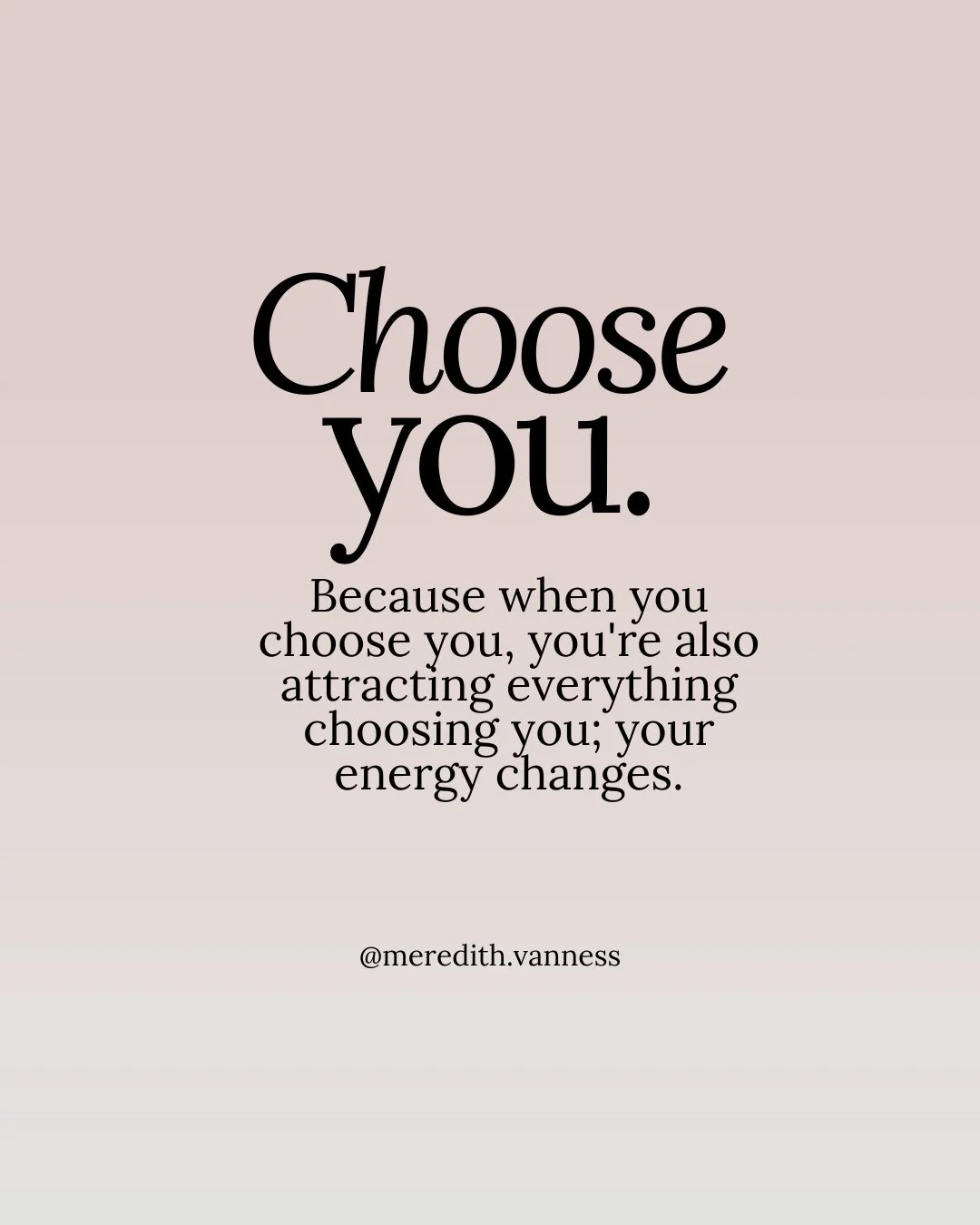 &ldquo;Choose you&rdquo; can sound simple, but in real life it can be harder than it looks. ⁠
⁠
Sometimes choosing yourself means pausing before you say yes. Sometimes it means noticing that you are tired before you keep pushing. Sometimes it means b