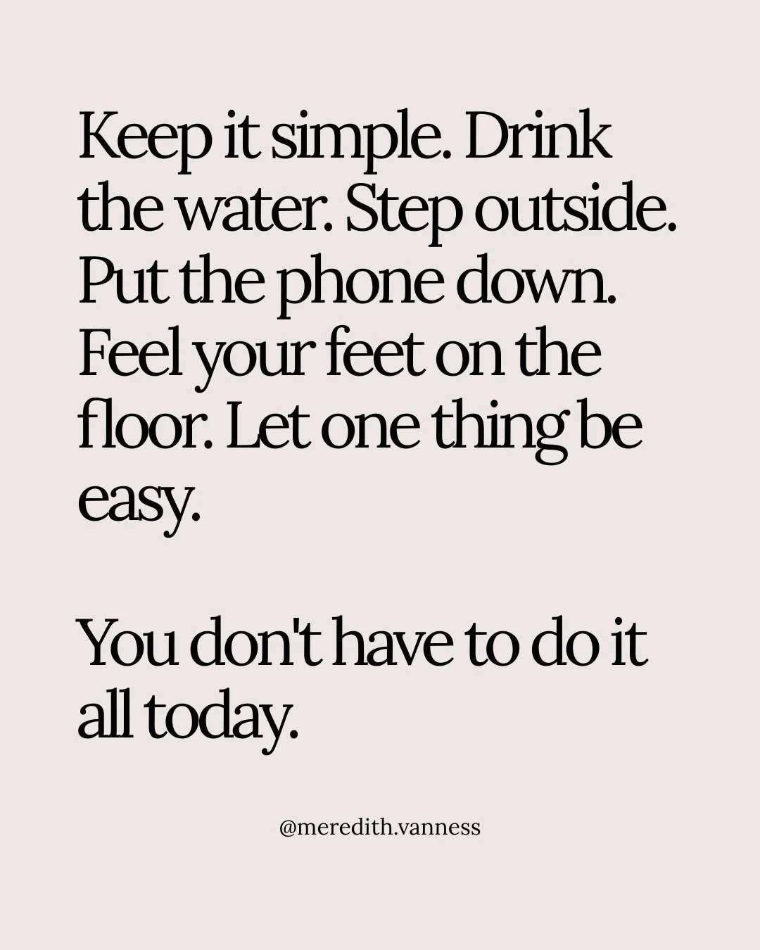 It was a short week, but somehow it felt long.⁠
⁠
So today I&rsquo;m keeping things simple. A little less rushing. One thing at a time. Maybe not doing the most. Maybe letting a few things wait until tomorrow.⁠
⁠
Not every day needs a big reset.⁠
⁠
S