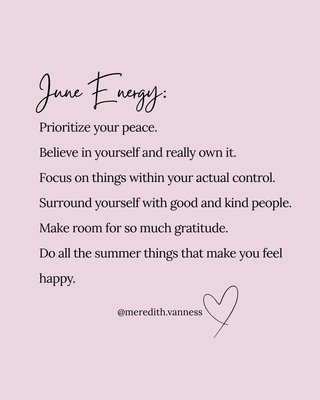 I'm so ready for June energy.⁠
⁠
Summer is my favorite season, and there is something about this time of year that makes me want to reset a little. More peace. More presence. More time outside. More listening to what actually feels good and honest in