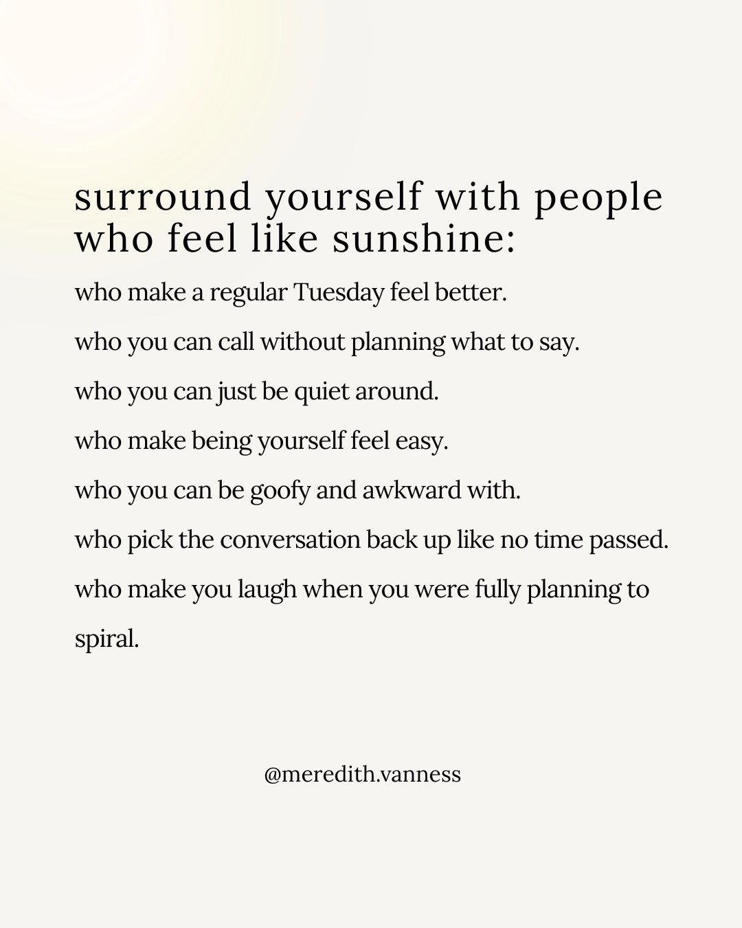 Happy Tuesday, and the 2nd of the month. 🤍⁠
⁠
The older I get, the more I realize the people you surround yourself with really are everything. Not in a big way. In a regular Tuesday way. The ones who make the ordinary feel like enough. ⁠
⁠
And as a 