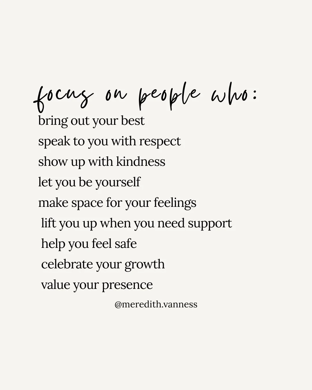 Focusing on the people who make life good. ⁠
⁠
xx @meredith.vanness⁠