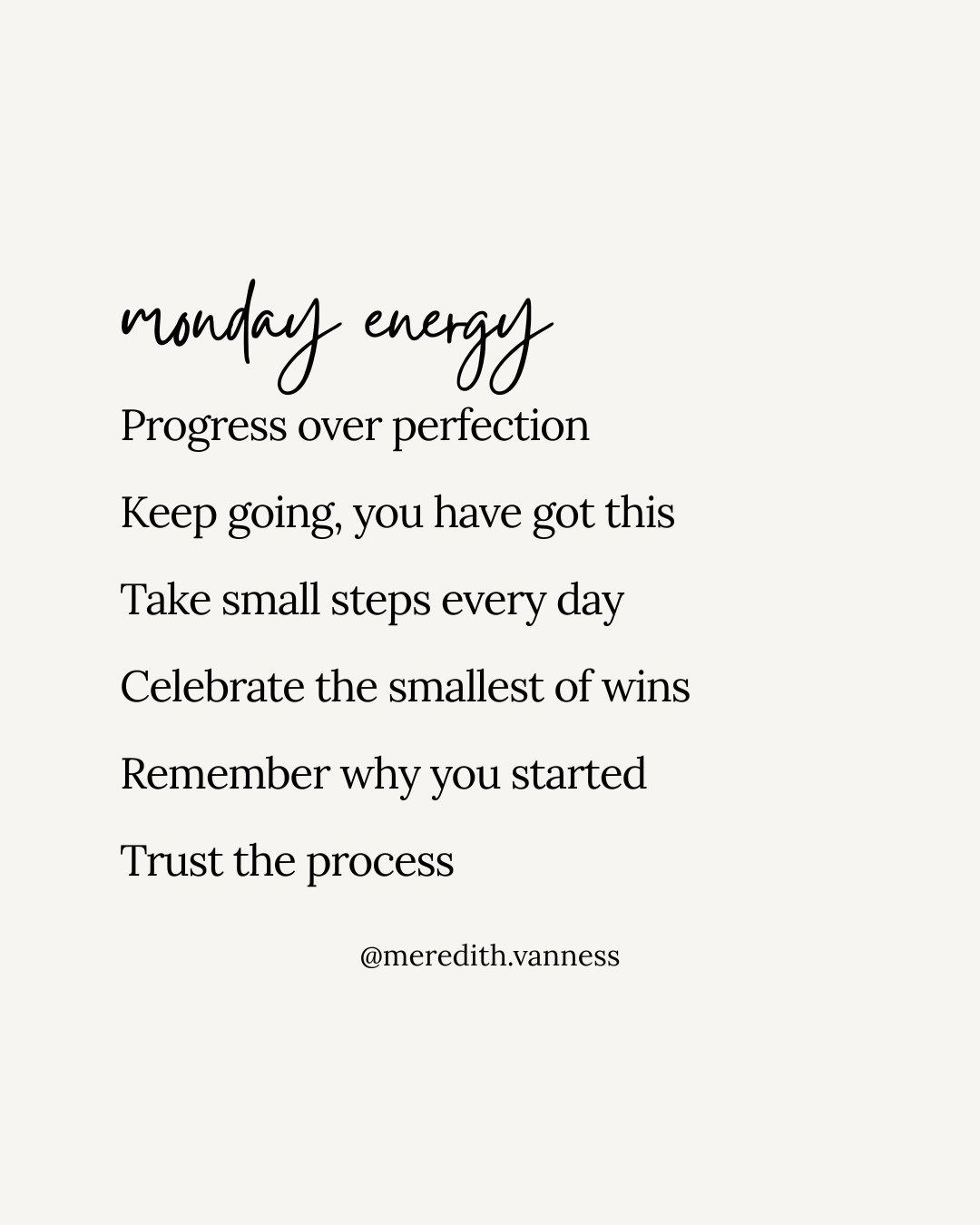 I am actually ready for Monday today. Not in a forced fresh-start kind of way. More like, it feels good to have a little routine again.⁠
⁠
I&rsquo;m working on something I care about, and that changes the way the week feels. It reminds me how differe