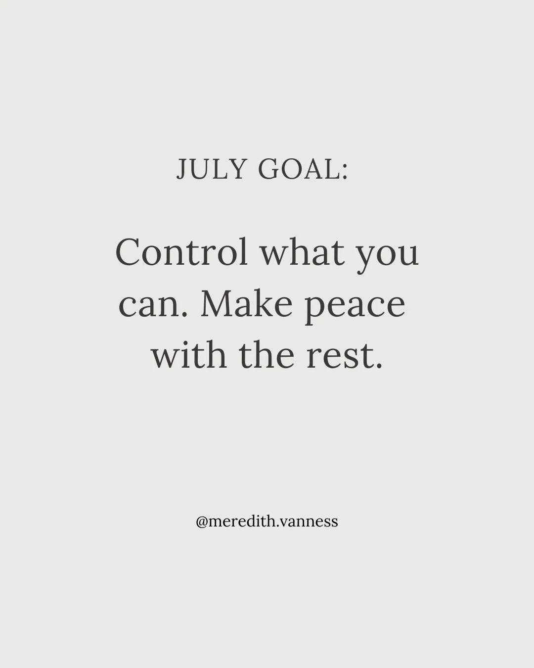Not everything is in your control&mdash;and that&rsquo;s okay.⁠
But when life feels overwhelming, one of the most powerful things you can do is come back to what is in your hands.⁠
⁠
Start here:⁠
⁠
What you can control:⁠
&ndash; How you speak to your