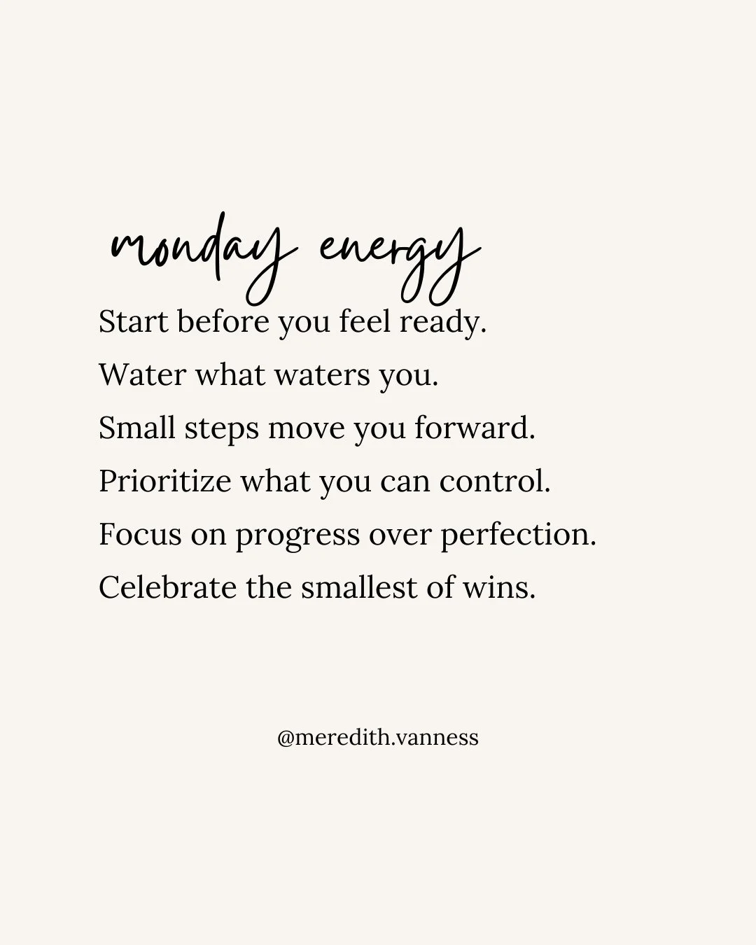 Monday energy is here; let&rsquo;s start the week with intention. ✨⁠
⁠
Mondays are for fresh starts, small steps, and celebrating wins.⁠
⁠
Save this as a reminder for when you need a reset this week.⁠
⁠
Which one speaks to you today? Let me know in t