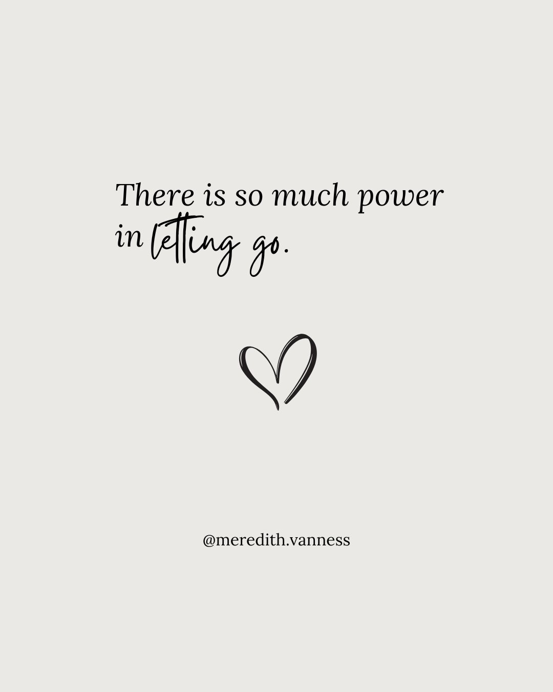 There is so much power in letting go. I won&rsquo;t pretend it&rsquo;s easy&mdash;because it&rsquo;s not. But I will remind you that it&rsquo;s possible, and more than that, it&rsquo;s necessary.⁠
⁠
Letting go doesn&rsquo;t mean forgetting. It doesn&