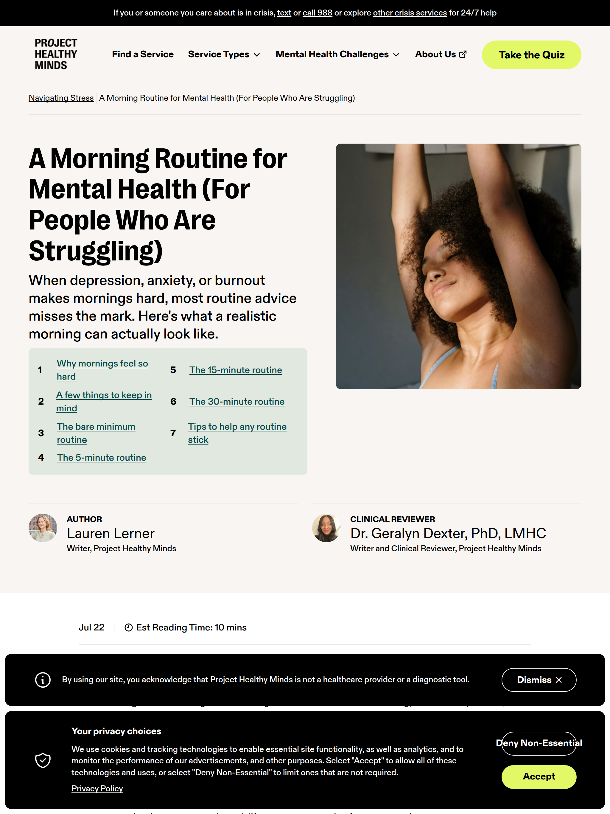 A Morning Routine for Mental Health (For People Who Are Struggling)