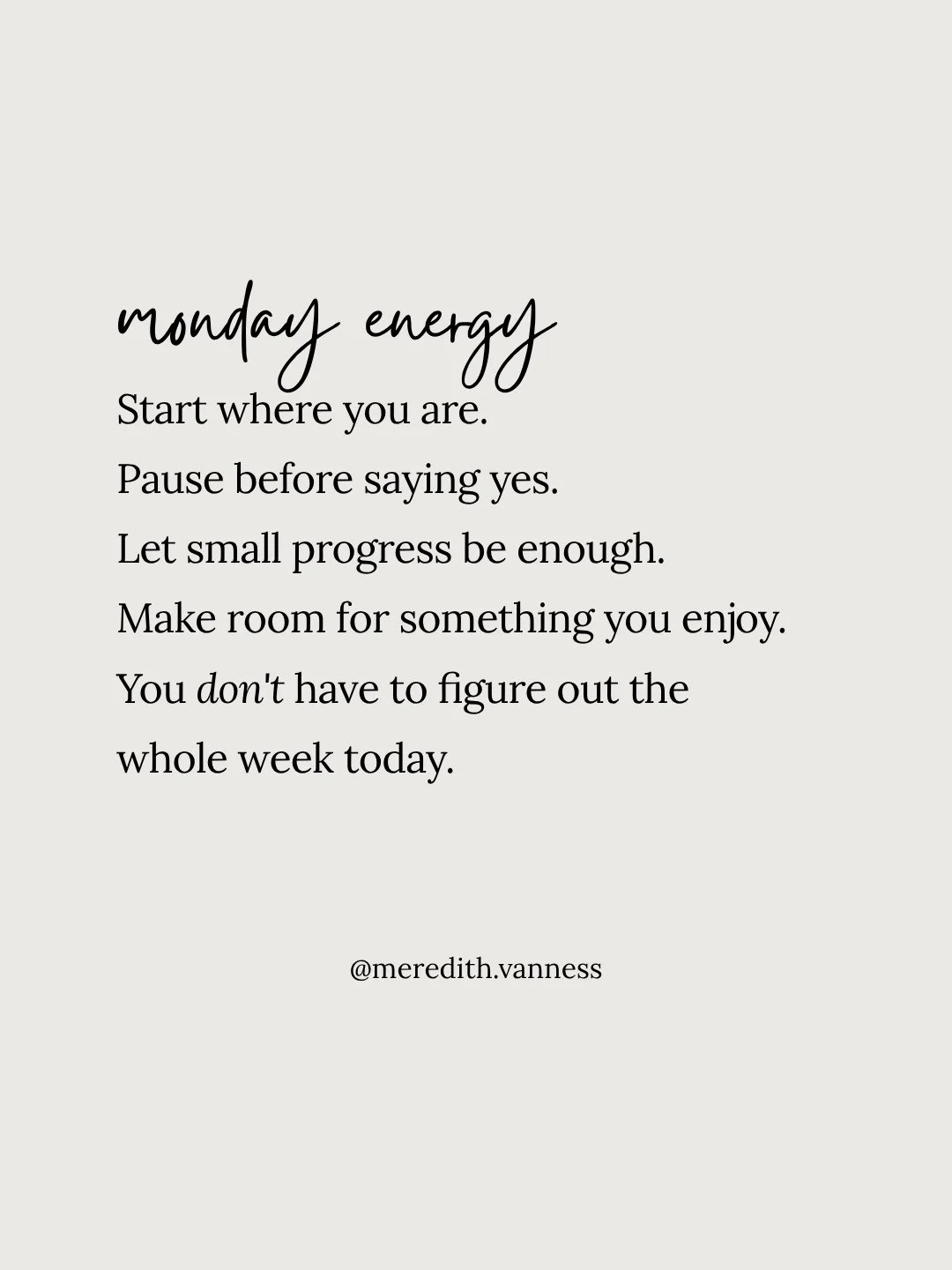 Monday always makes me want to get everything organized at once. Es[ecially this week because my kids are back to school. A new list, a better plan, and the feeling that I should somehow begin the week already caught up.⁠
⁠
I have to remind myself th