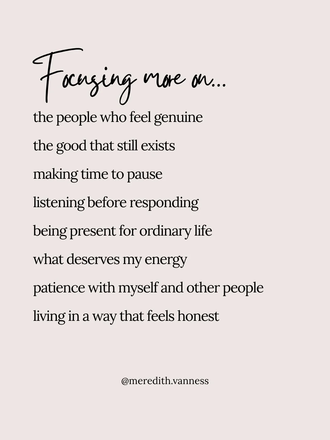 September feels like a good month to get a little more intentional about where my attention goes.⁠
⁠
I know how easy it is for me to get pulled into what needs fixing, what&rsquo;s coming next, or what I should be doing differently. So this month I&r