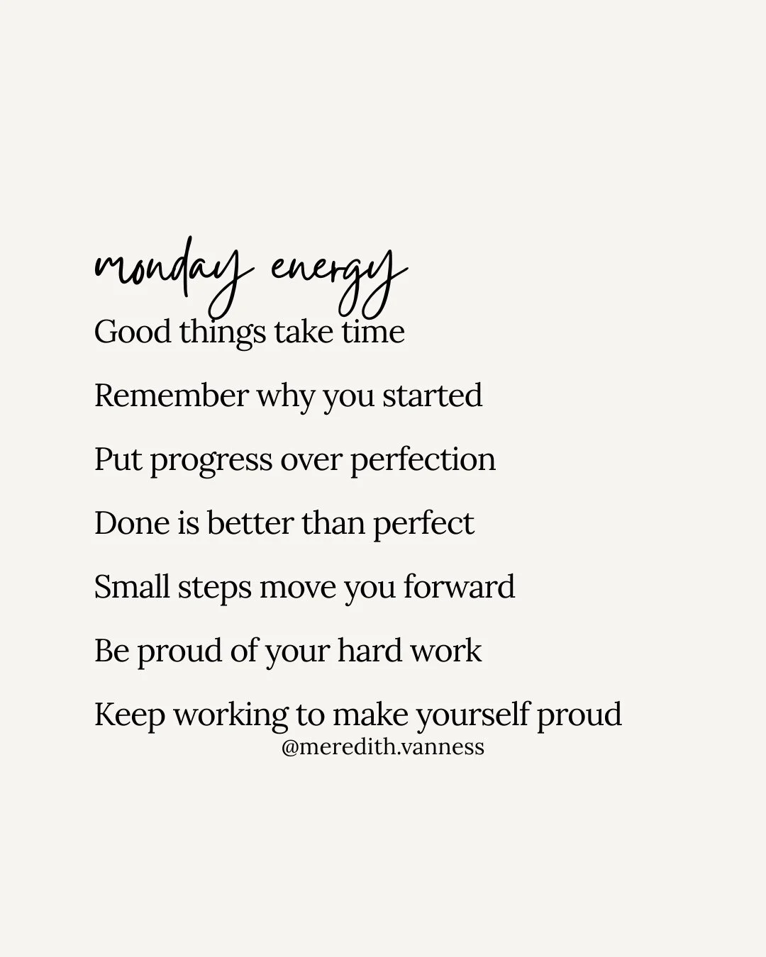 Monday energy: don&rsquo;t borrow stress from the rest of the week.⁠
⁠
I can look at everything coming up and mentally live through all of it before Monday morning is even over. So this week I&rsquo;m trying to stay with what actually needs my attent