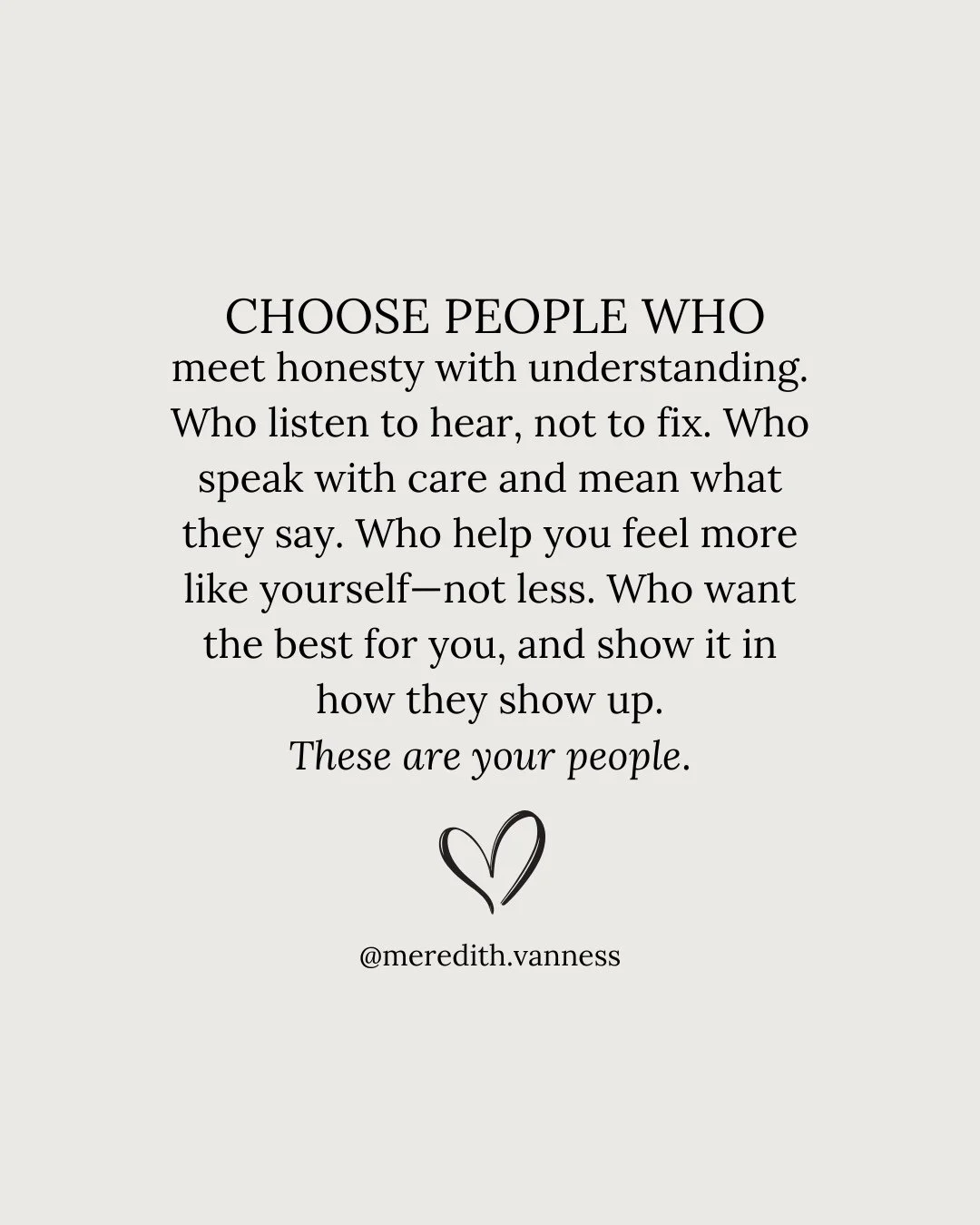 The people who feel like peace?⁠
The ones who make you laugh, remind you who you are, and hold space without needing you to perform?⁠
Those are the ones to celebrate.⁠
⁠
Friendship isn&rsquo;t about constant contact&mdash;it&rsquo;s about how safe an