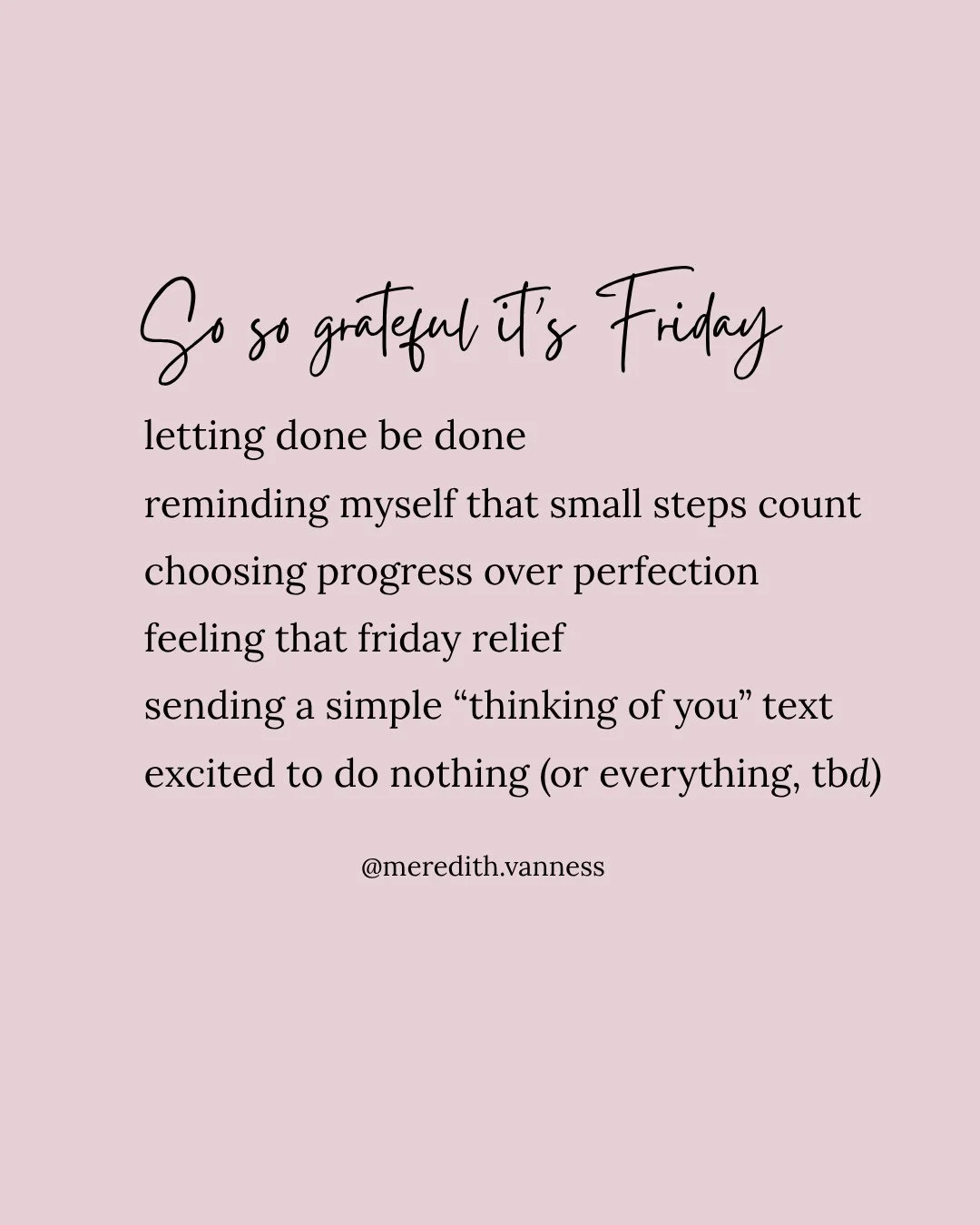 This Friday feels a little different. 🤍⁠
⁠
Something I've been working really hard on for a long time is finally finished, and I'm feeling a kind of relief that I don't usually feel at the end of the week. 😉⁠
⁠
As a therapist, I know Fridays can br