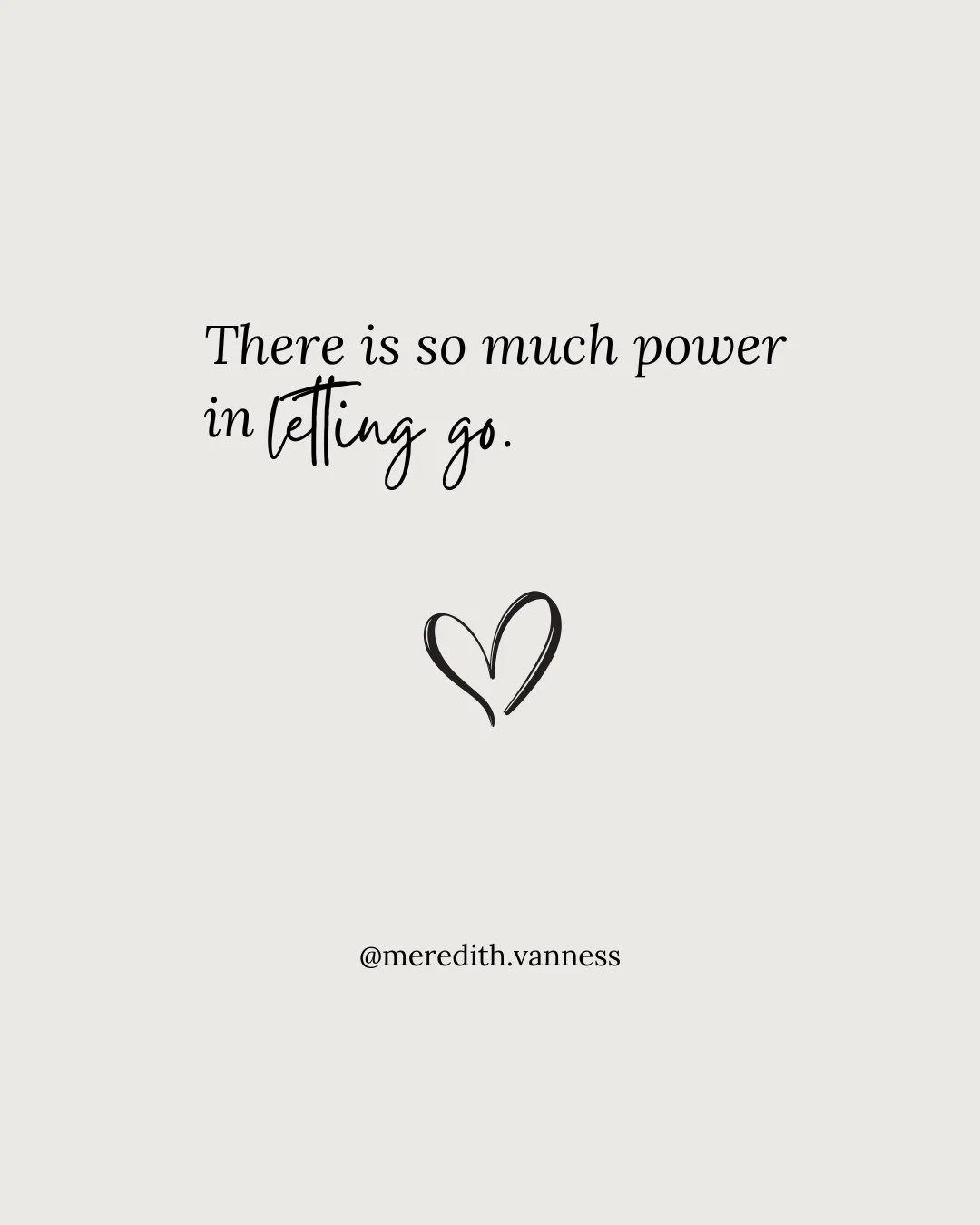 There is so much power in letting go. I won&rsquo;t pretend it&rsquo;s easy&mdash;because it&rsquo;s not. But I will remind you that it&rsquo;s possible, and more than that, it&rsquo;s necessary.⁠
⁠
Letting go doesn&rsquo;t mean forgetting. It doesn&