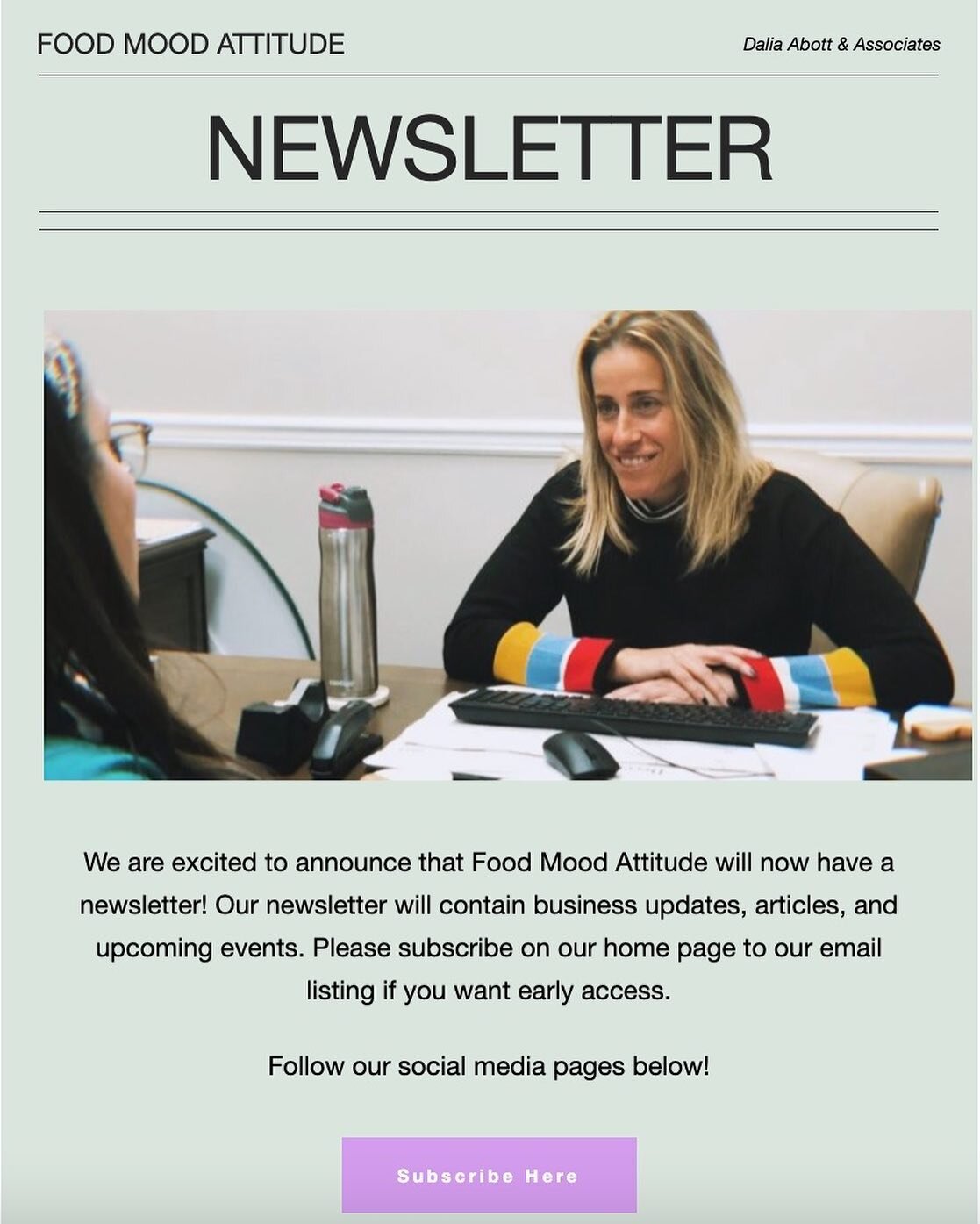 Subscribe to our NEW Newsletter! Click the website link in our bio to subscribe!