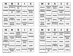 Music Bingo (2-8)