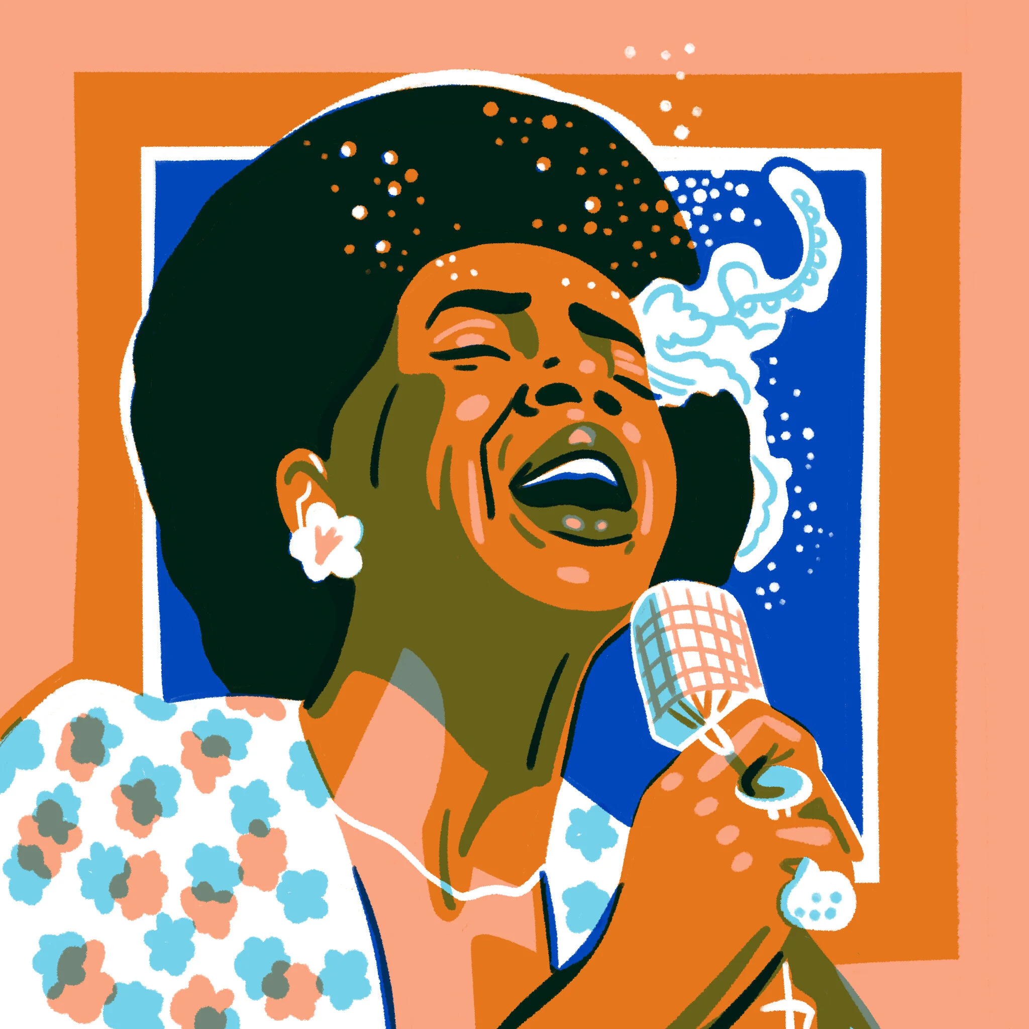Minnie Ripperton Illustration by Jordan Kay