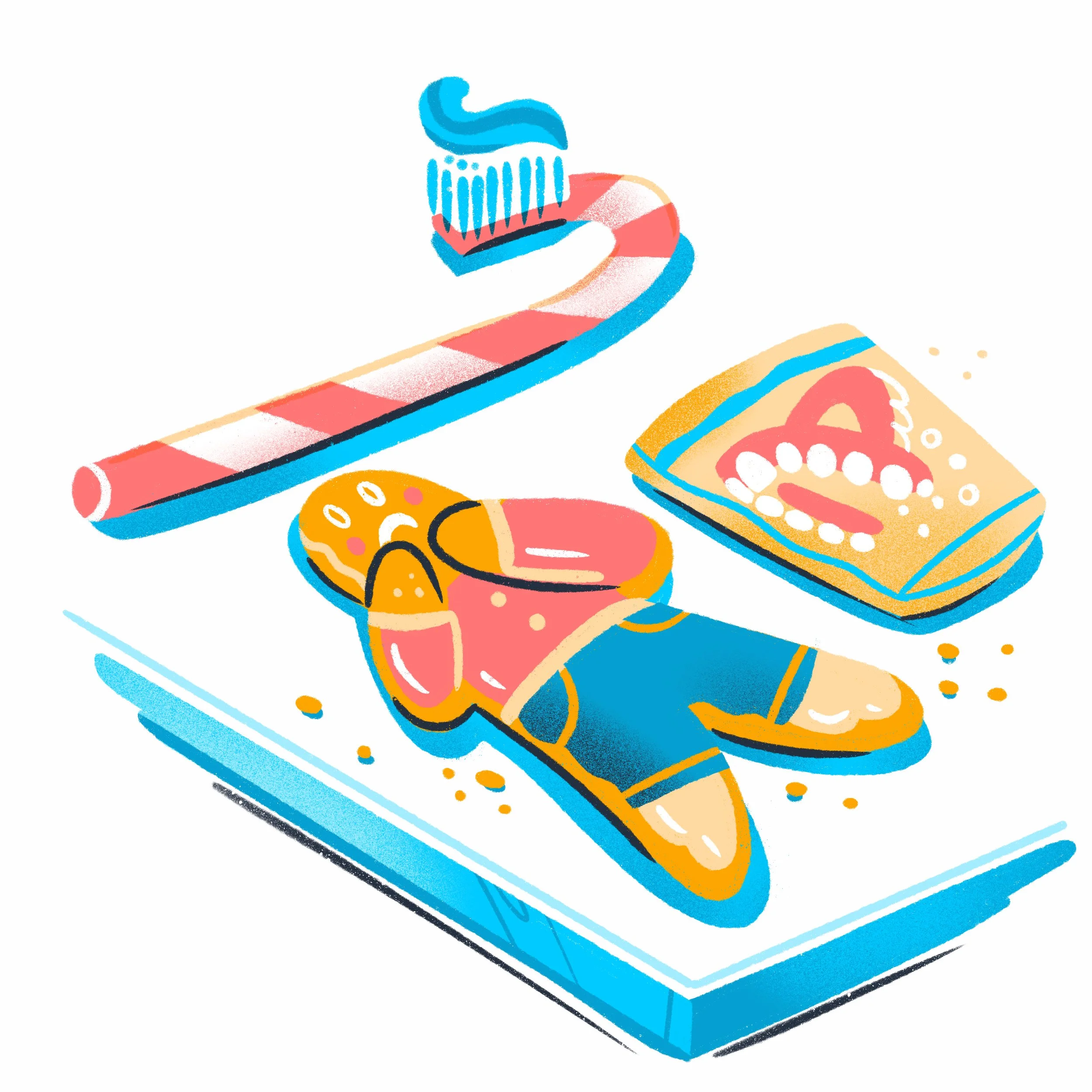 Alexa Joke Book illustration by Jordan Kay - Gingerbread man gingervitis