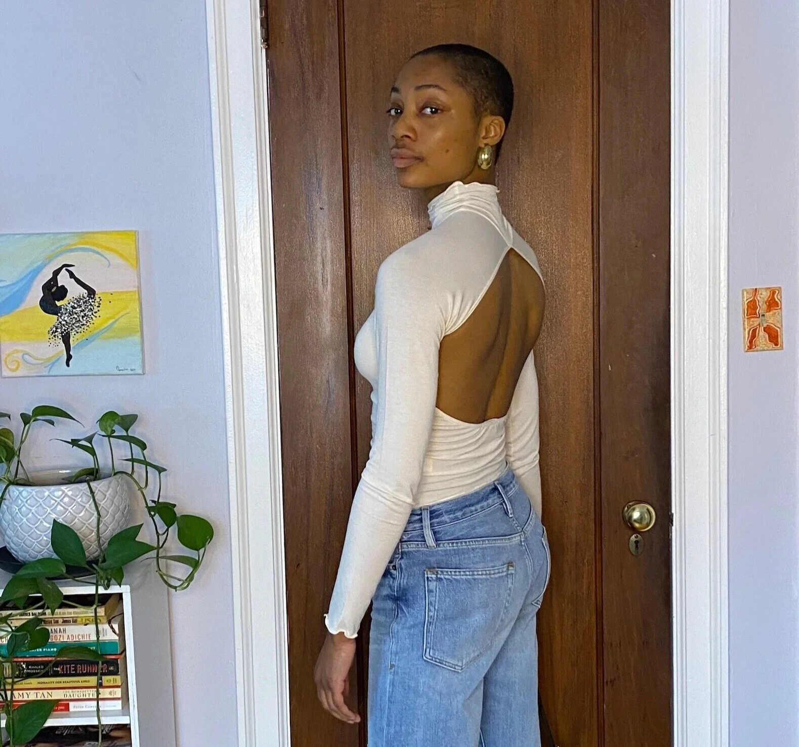 I Wish I Were Wearing: Slouchy Denim &amp; a Slinky Blouse