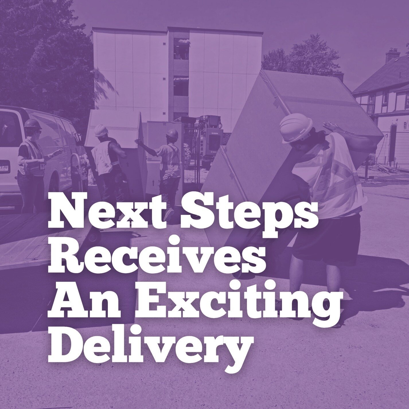 With the help and generosity of many, our Next Steps Housing program was able to move 44 units' worth of furniture (including night tables, dressers, accent chairs, kitchen chairs, tables/desks and mattresses) into our still evolving #SupportiveHousi