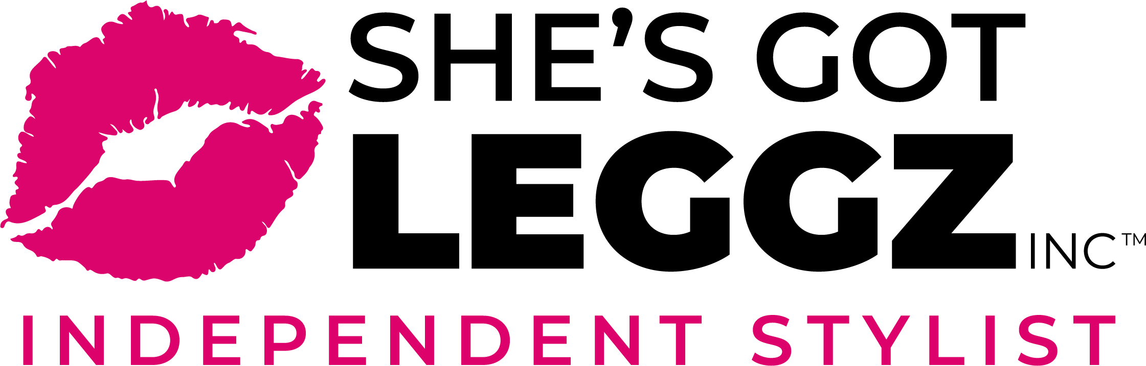 SGL Logo 2.0 - Independent Stylist - Stacked Black and Pink - Courtney Waterfall.png