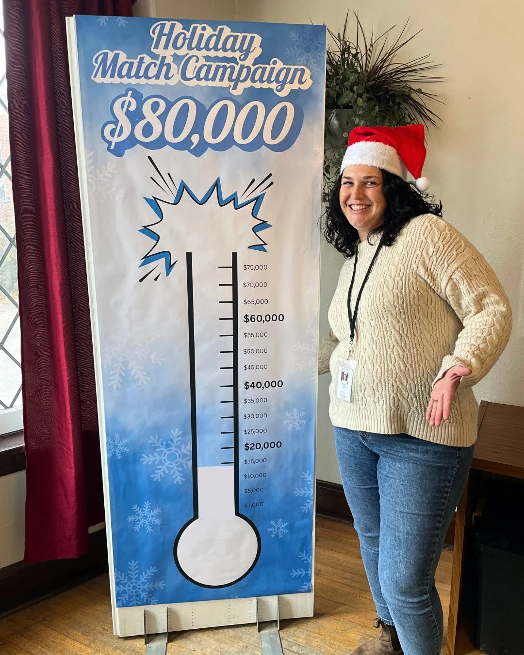 Andrea here in her Santa hat to announce that 100 Women of Wilmot has voted to direct their most recent collective donation to oneROOF Youth Services! 🎉🎅🎄⁠
⁠
This incredible group of women came together to listen, learn, and select one organizatio