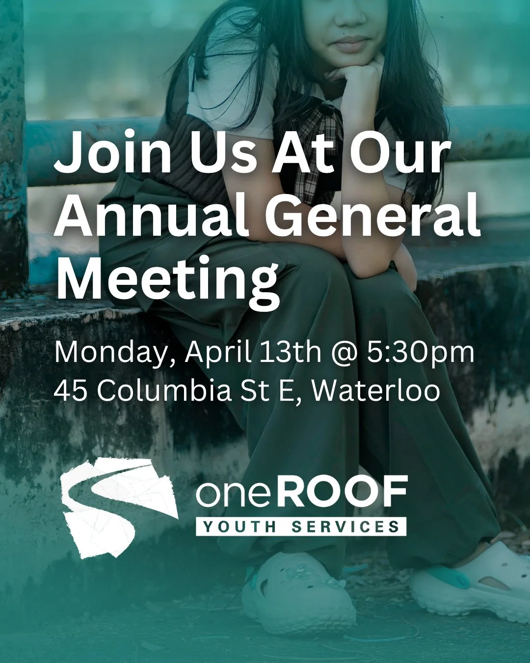 You&rsquo;re Invited! 📢⁠
⁠
Join us for the oneROOF Youth Services Annual General Meeting (AGM)! This is your chance to hear about this past year, our impact, and our plans for the future.⁠
⁠
🗓 Date: Monday, April 13th, 2026⁠
🕒 Time: 5:30 pm⁠
📍 Lo