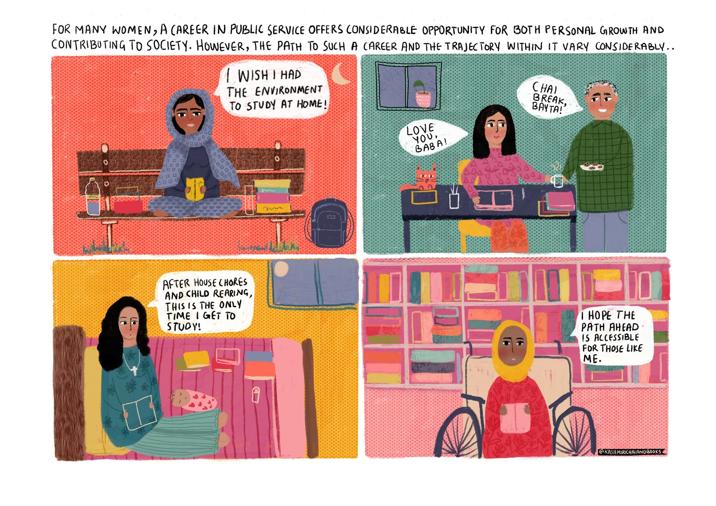 FOR MANY WOMEN, A CAREER IN PUBLIC SERVICE OFFERS CONSIDERABLE OPPORTUNITY FOR BOTH PERSONAL GROWTH AND CONTRIBUTING TO SOCIETY. HOWEVER, THE PATH TO SUCH A CAREER AND THE TRAJECTORY WITHIN IT VARY CONSIDERABLY...(image shows 4 different women)