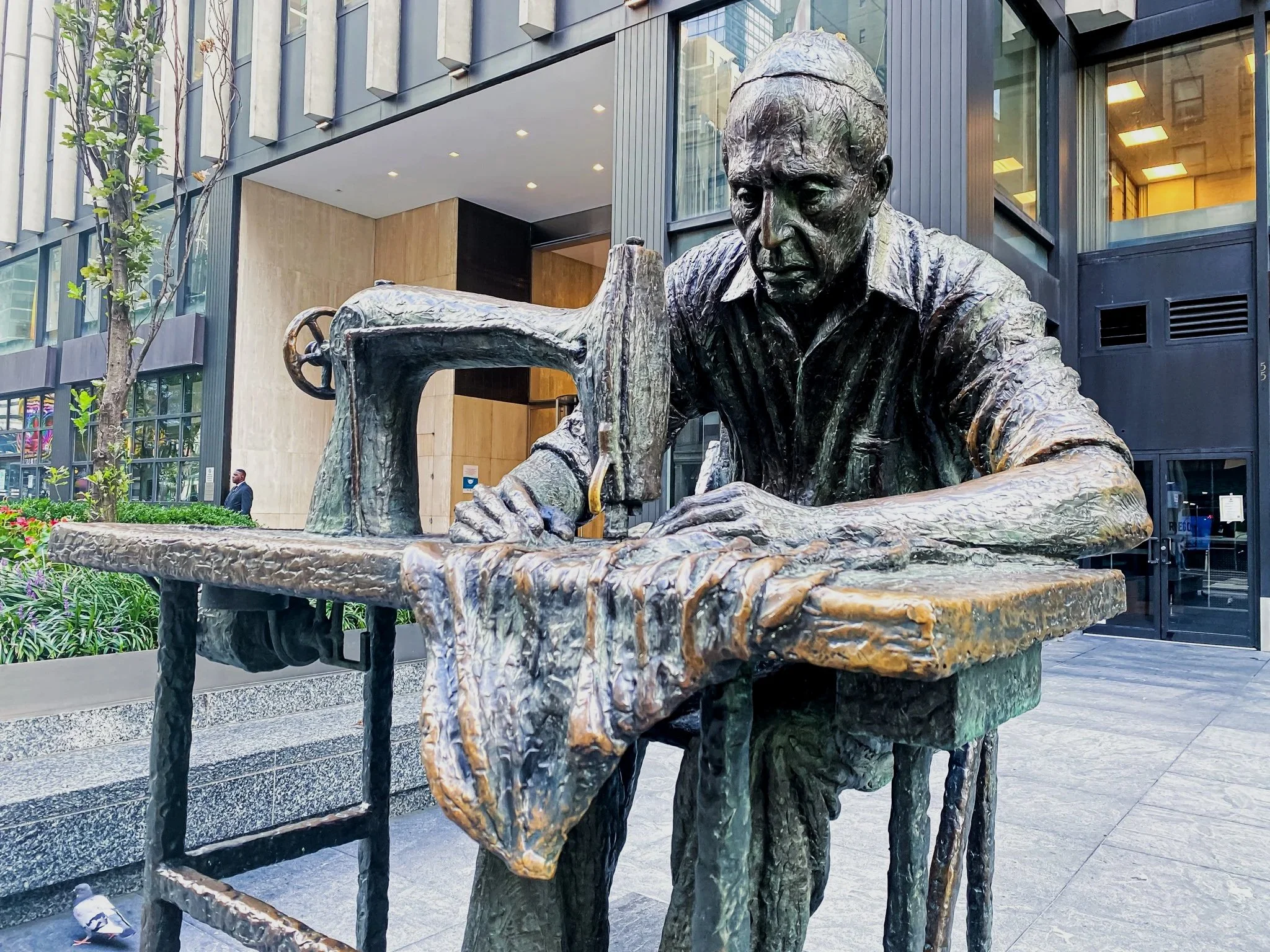 Garment District Worker Statue