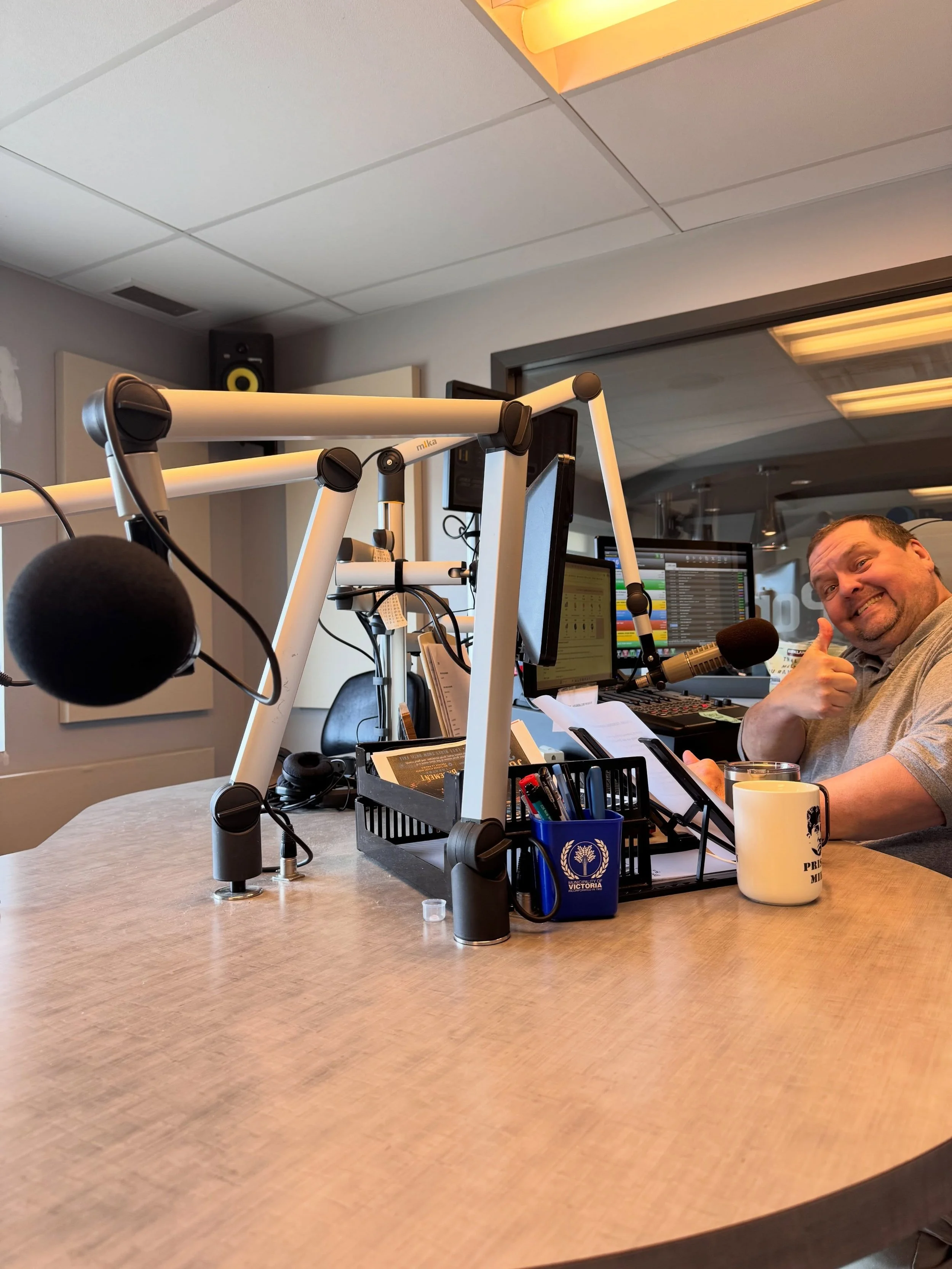 Starting the day with my friends at CFRY 920AM chatting about life, collaboration, and the recent WCMA nomination.