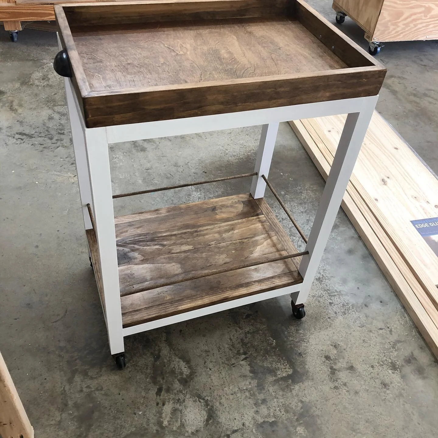 Finished the bar cart for my daughter!