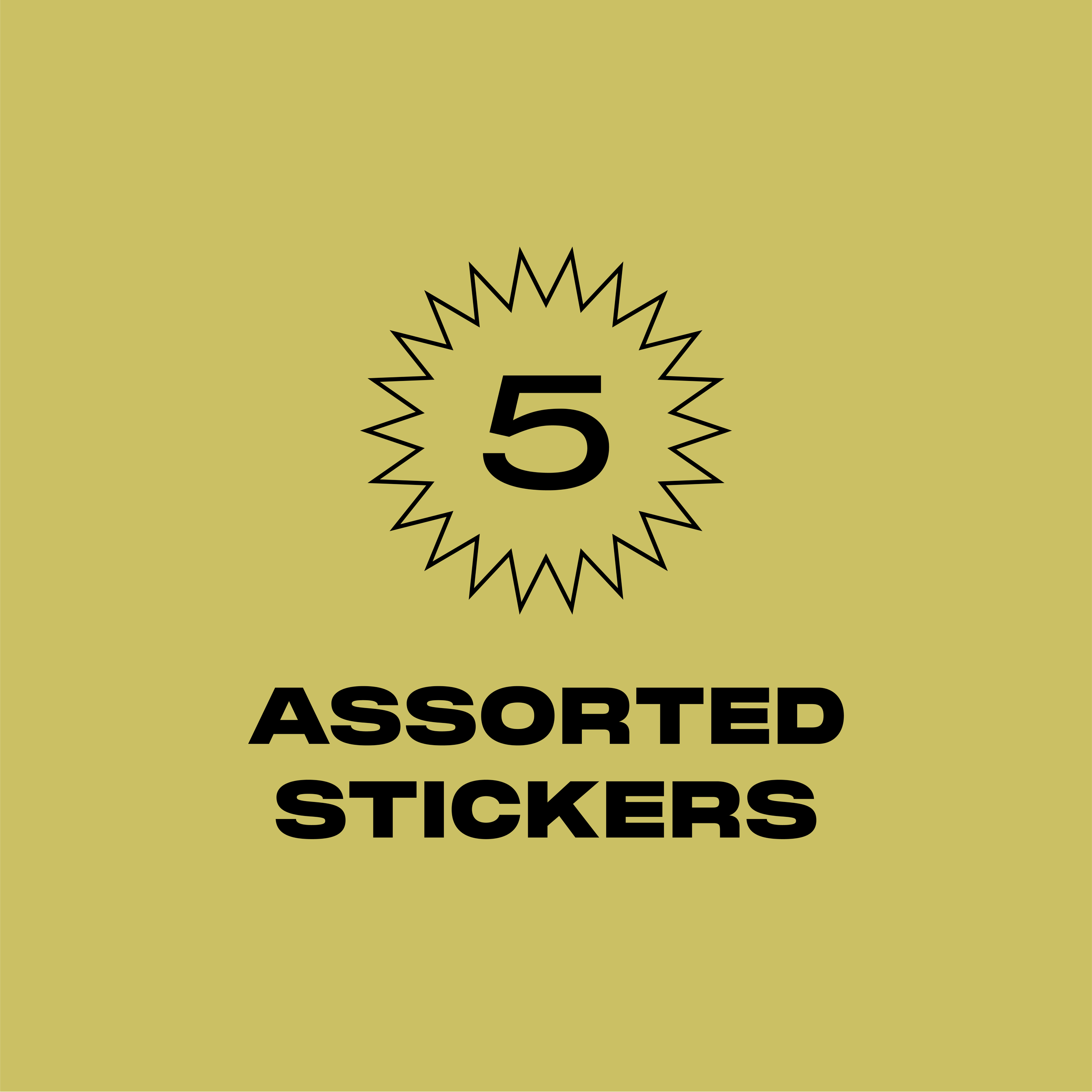 5 Assorted Stickers