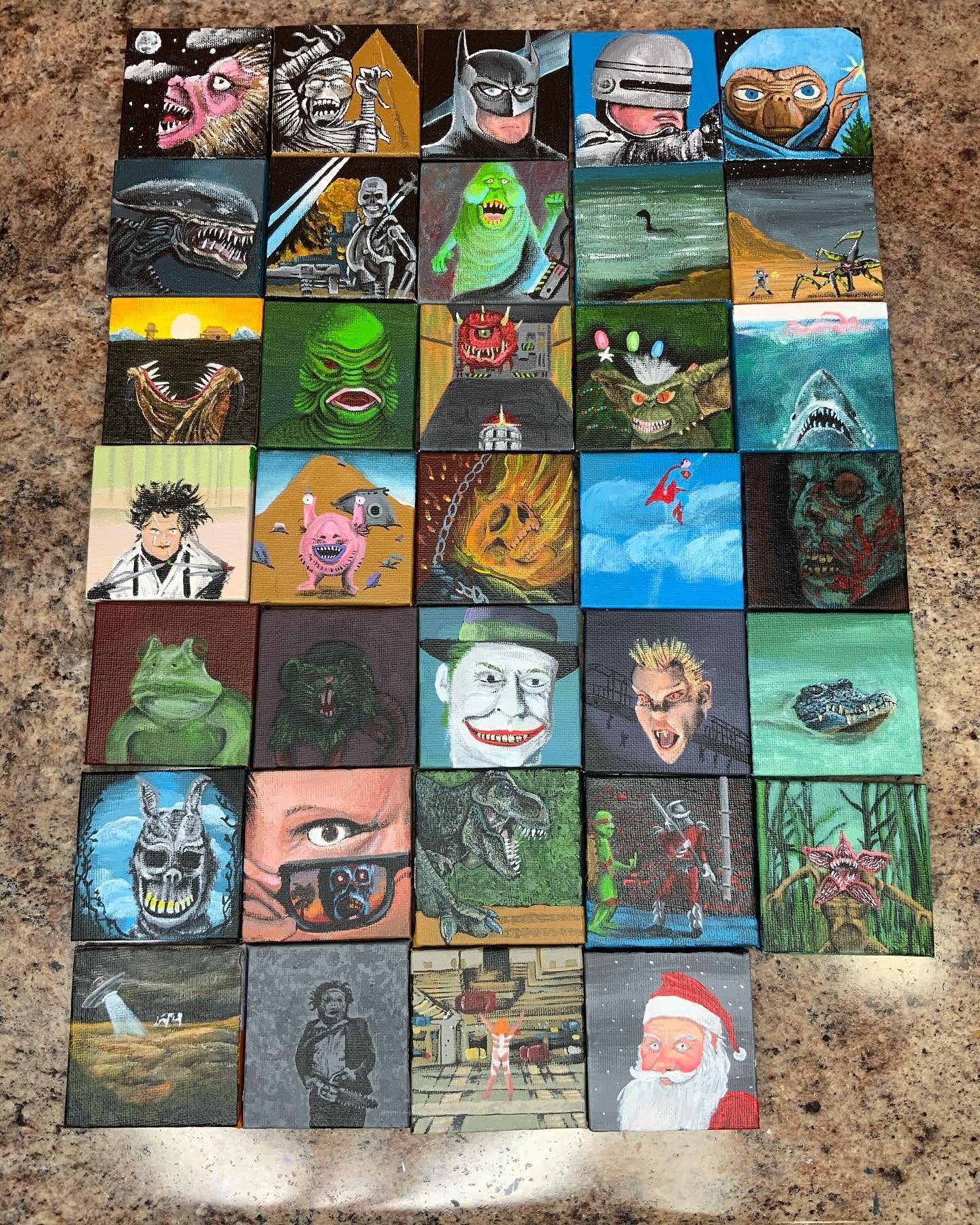 I have been working on a Mini Monster series. The goal is to do 100 of them. Currently at 35. So much learned in this process and so much to learn still. I&rsquo;ve been enjoying the challenges&hellip;.mostly. What do you think should be next? #minim