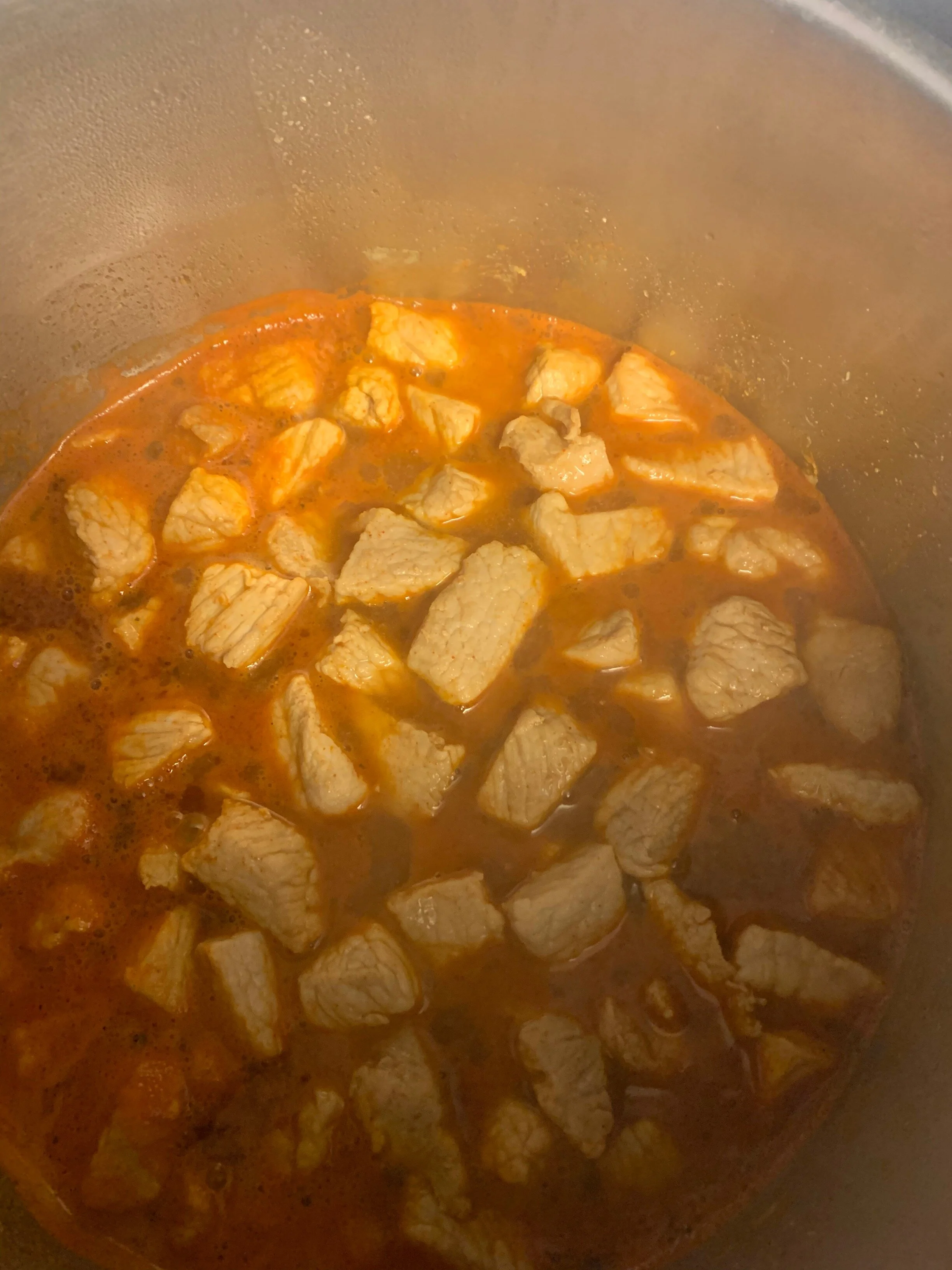  A snowstorm was the perfect reason to simmered 4 lbs of pork for burrito night. (Photo Credit: Mike Chagolla, Operations Manager) 