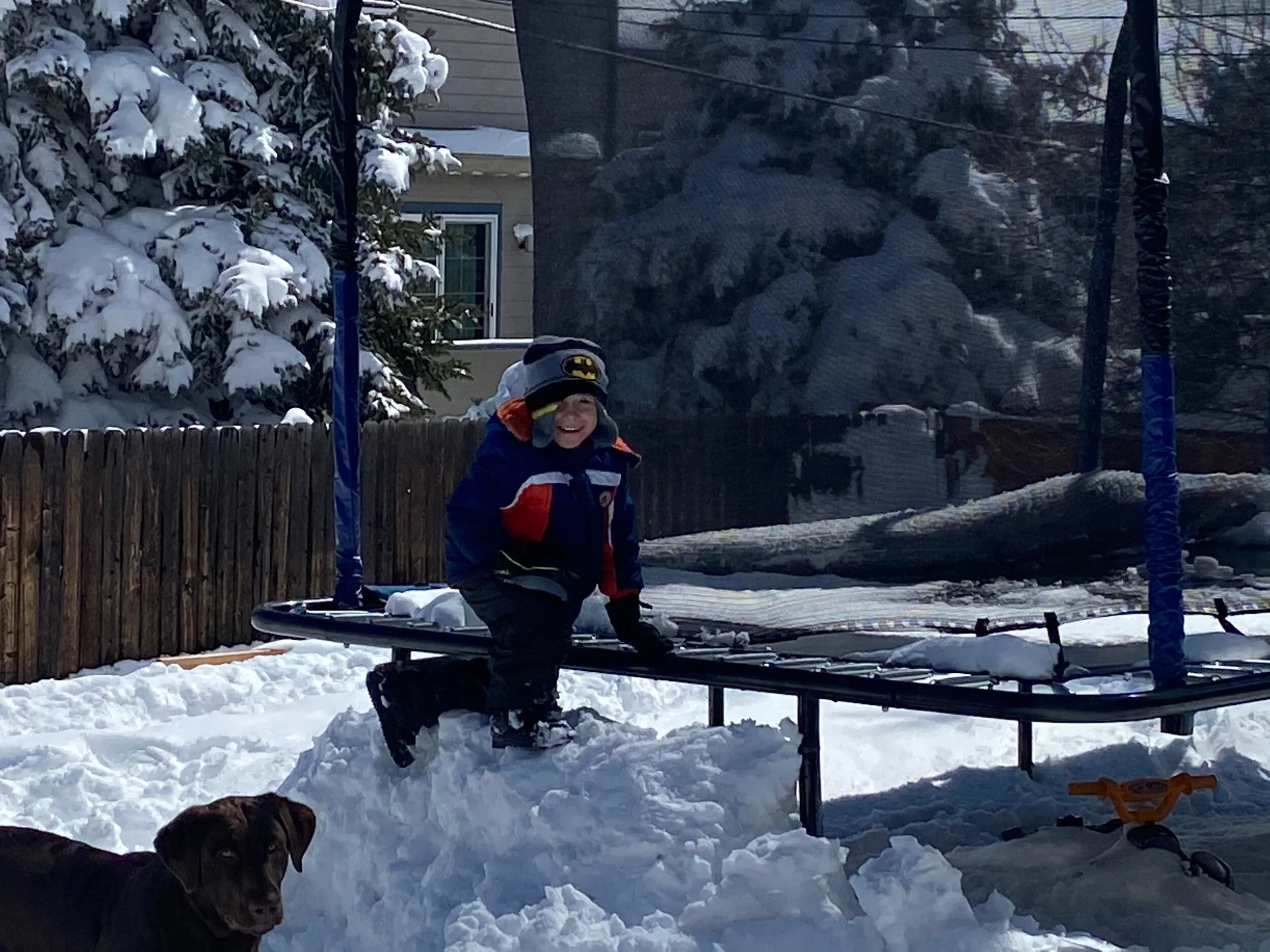  Who needs a ladder when you have snow? (Photo Credit: Julie Rolles, Training Manager 