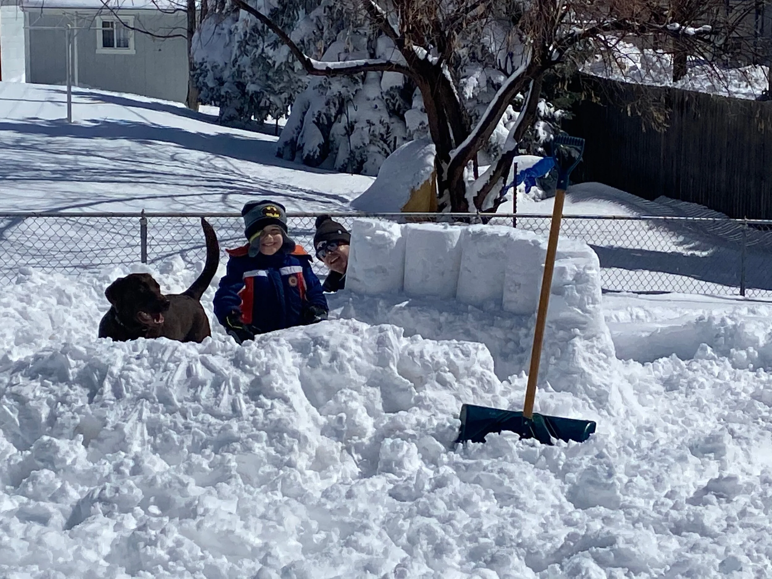  Great snow for an igloo! (Photo Credit: Julie Rolles, Training Manager) 