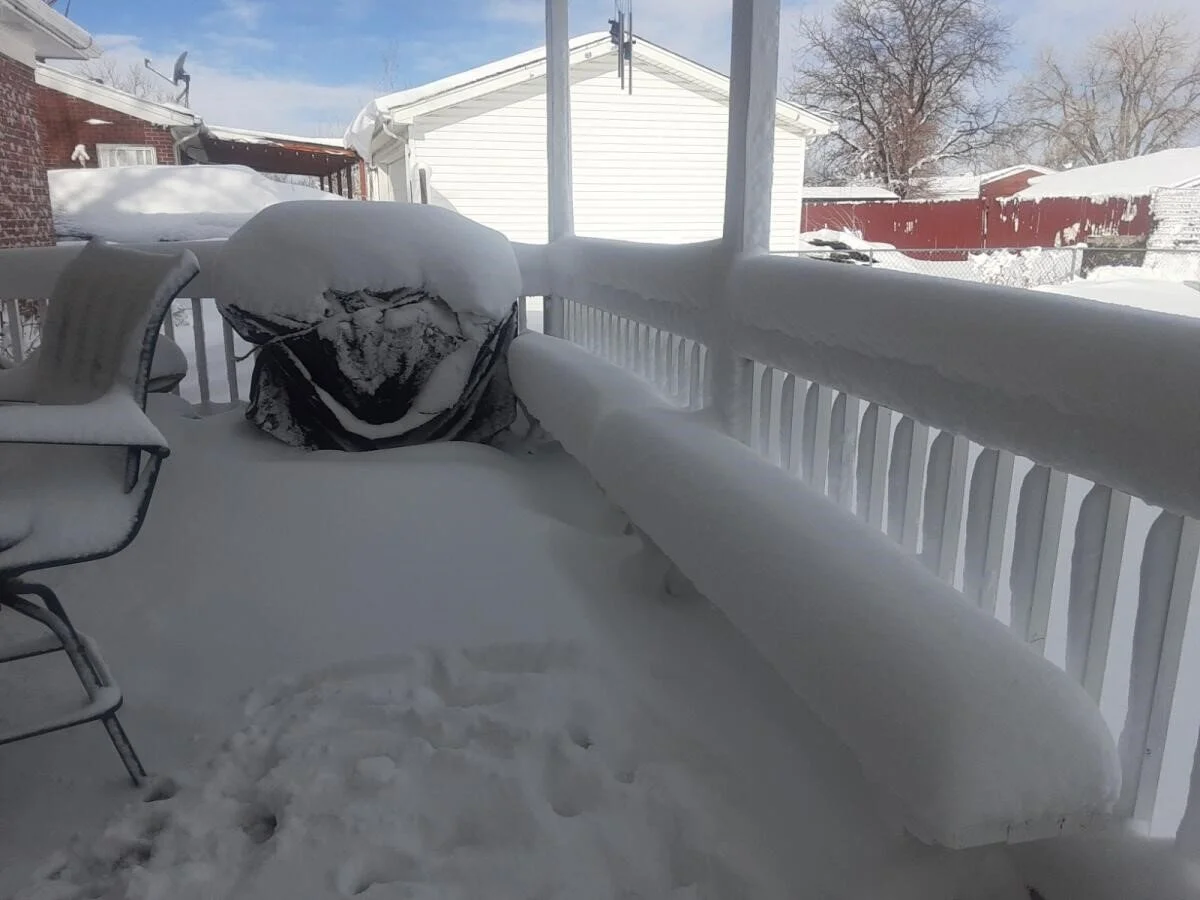  Not the place for a patio party. (Photo Credit: Kathy Medina, Account Representative)  