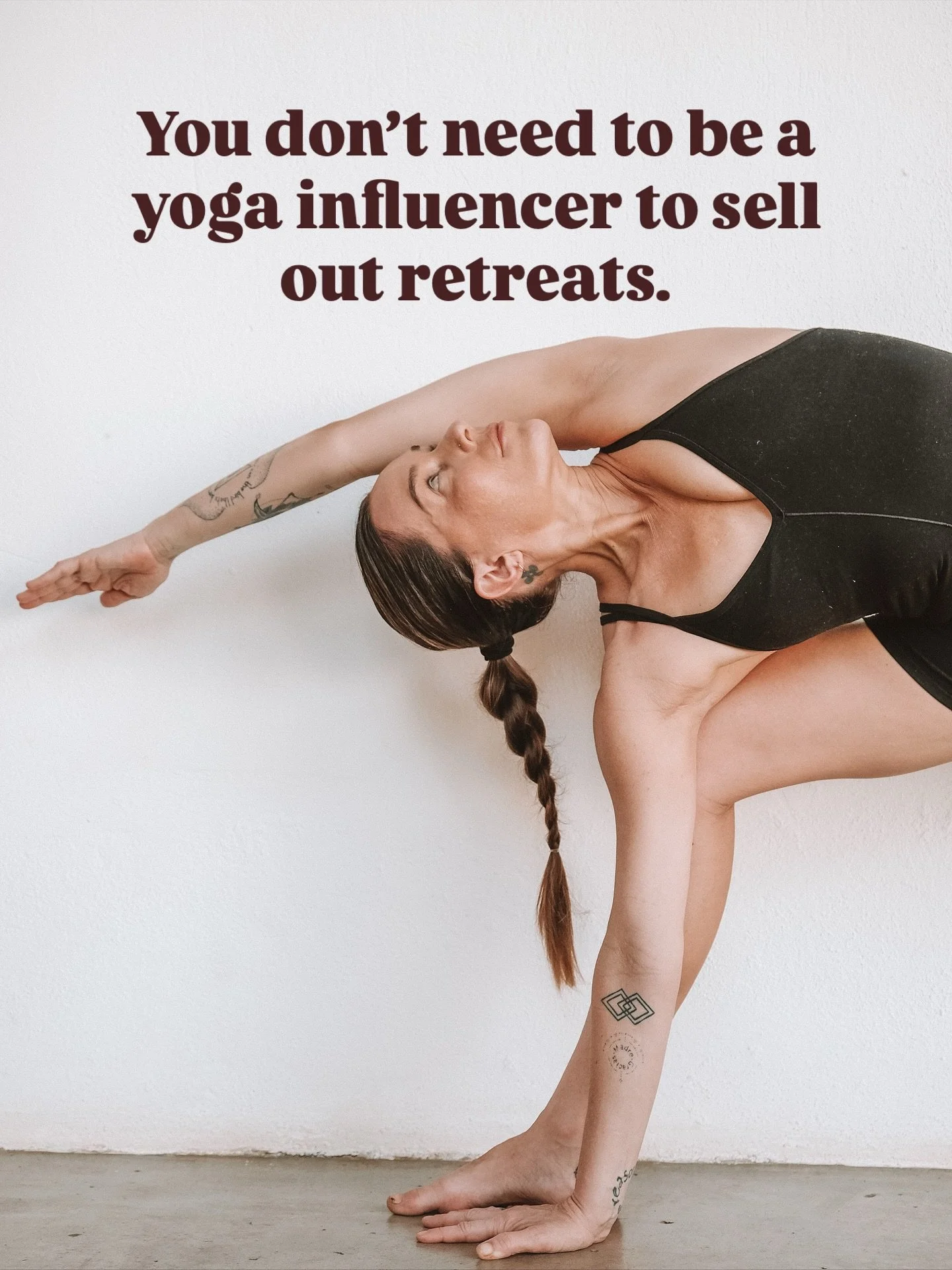 &ldquo;I don&rsquo;t have a big enough following to sell out a retreat,&rdquo; isn&rsquo;t a reason to not try.

It&rsquo;s an excuse. 

You&rsquo;re standing in your own way if that&rsquo;s the only thing stopping you, I can assure you that much. 

