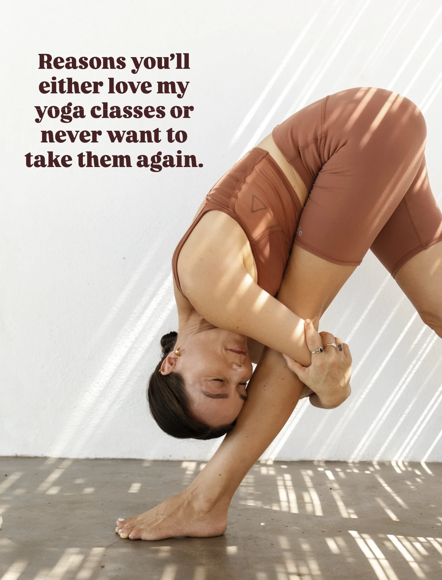 The moment you stop trying to please everyone, you find your people 💖

Yoga teachers, I promise you the second you stop trying to be anyone other than yourself, you&rsquo;ll see your career flourish. 

I know there&rsquo;s things about my style and 