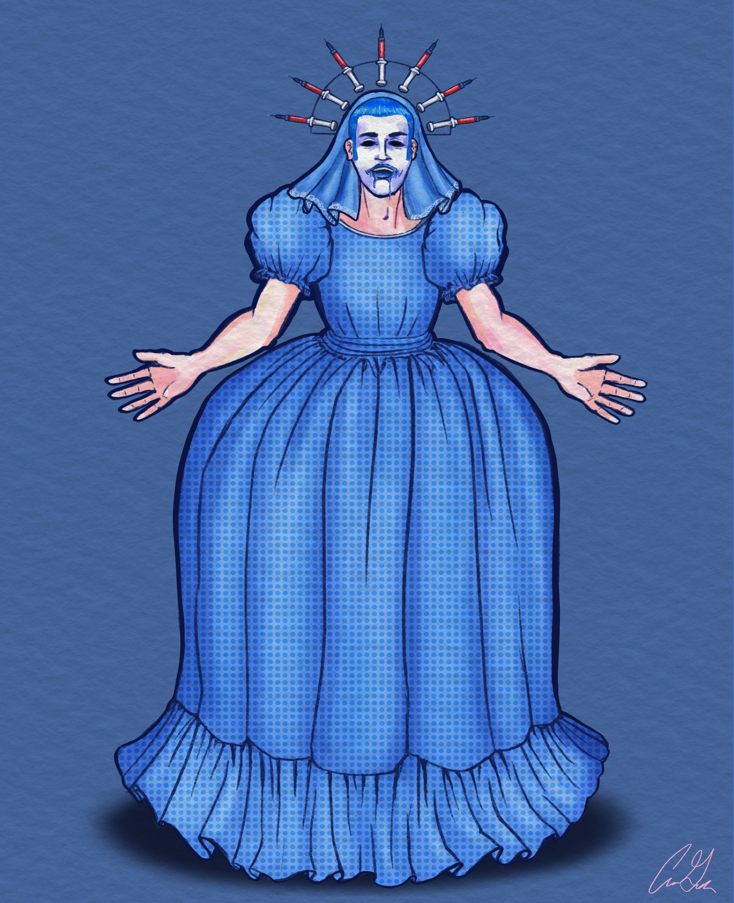  Costume Rendering for Kerosene Jones at Outsider Fest 2026 