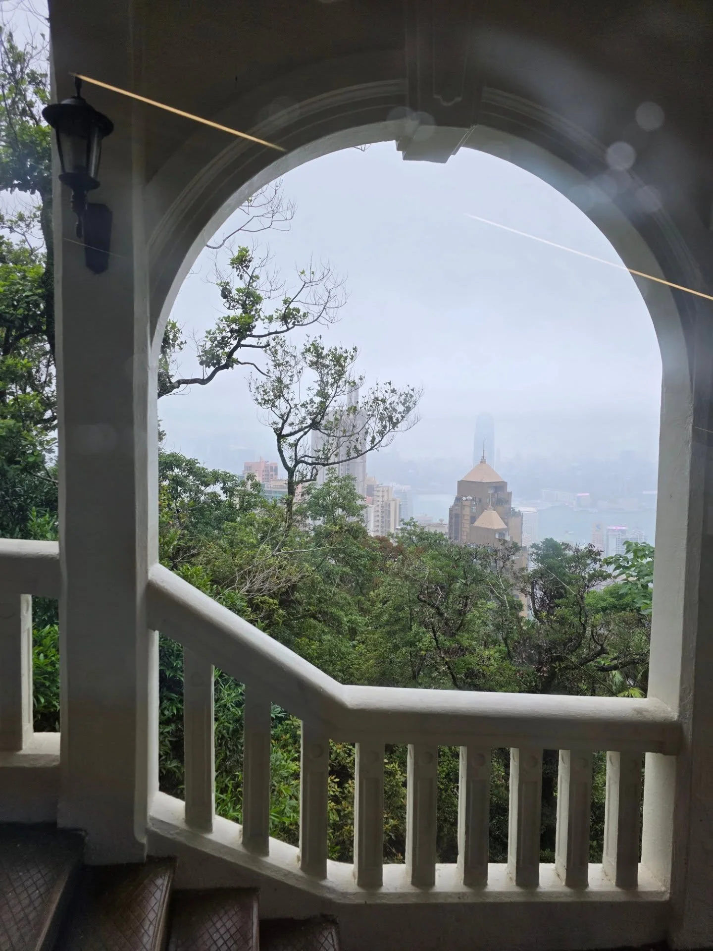 Late Night Letter from the Founder:
Recently took this photo at the Hong Kong Peak Tram, and it reminded me of an image I love to hinge my ideas on&mdash;windows... or open doors, or archways. In the next image is an artwork prepared for an earlier A