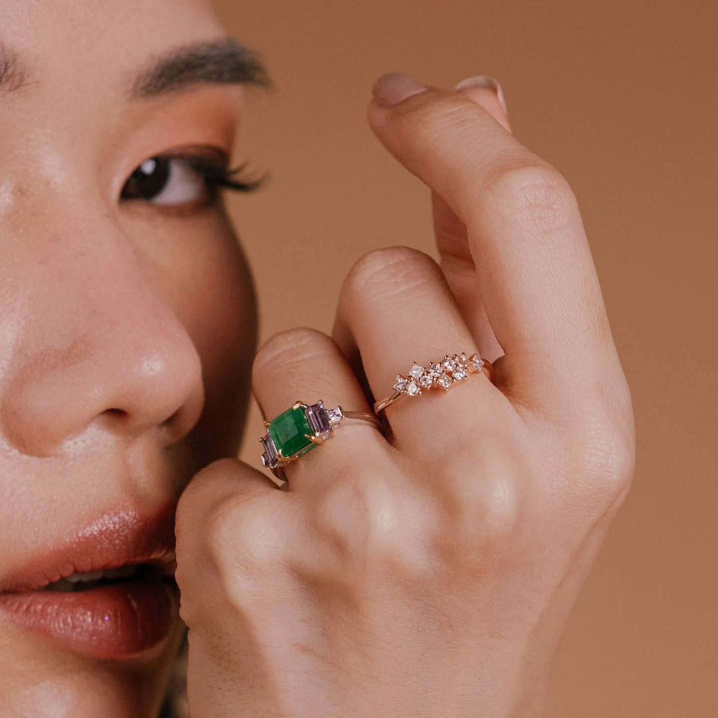 Love in full color.

Featured: Our "Moss Between the Blossoms" Emerald Ring and "Starlight Frolic" Diamond Ring

Visit our website for our available jewelry or message us to set a showroom appointment.
www.artinjewelsbyanne.com