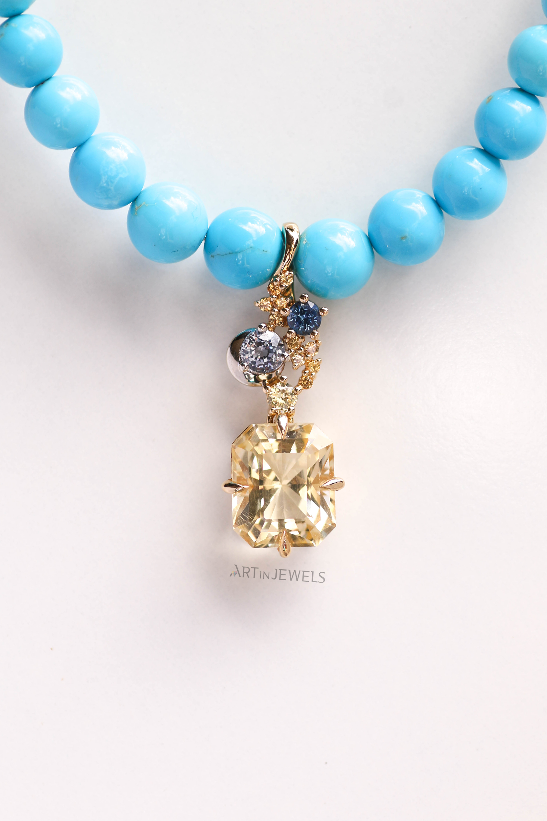 Sunshine Frolic (Citrine and Sapphire)