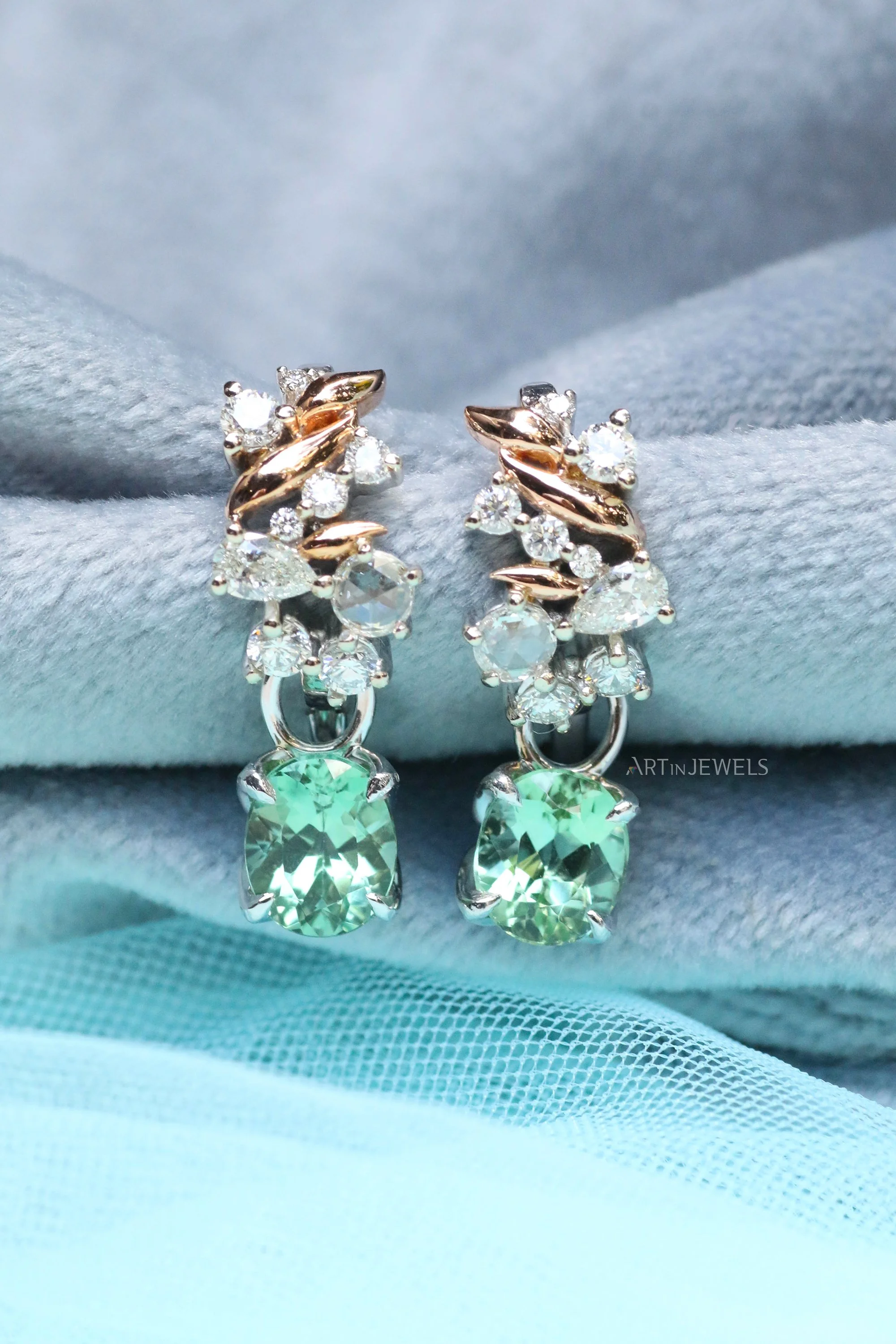 Seafoam and anemones (Neon Tourmalines)