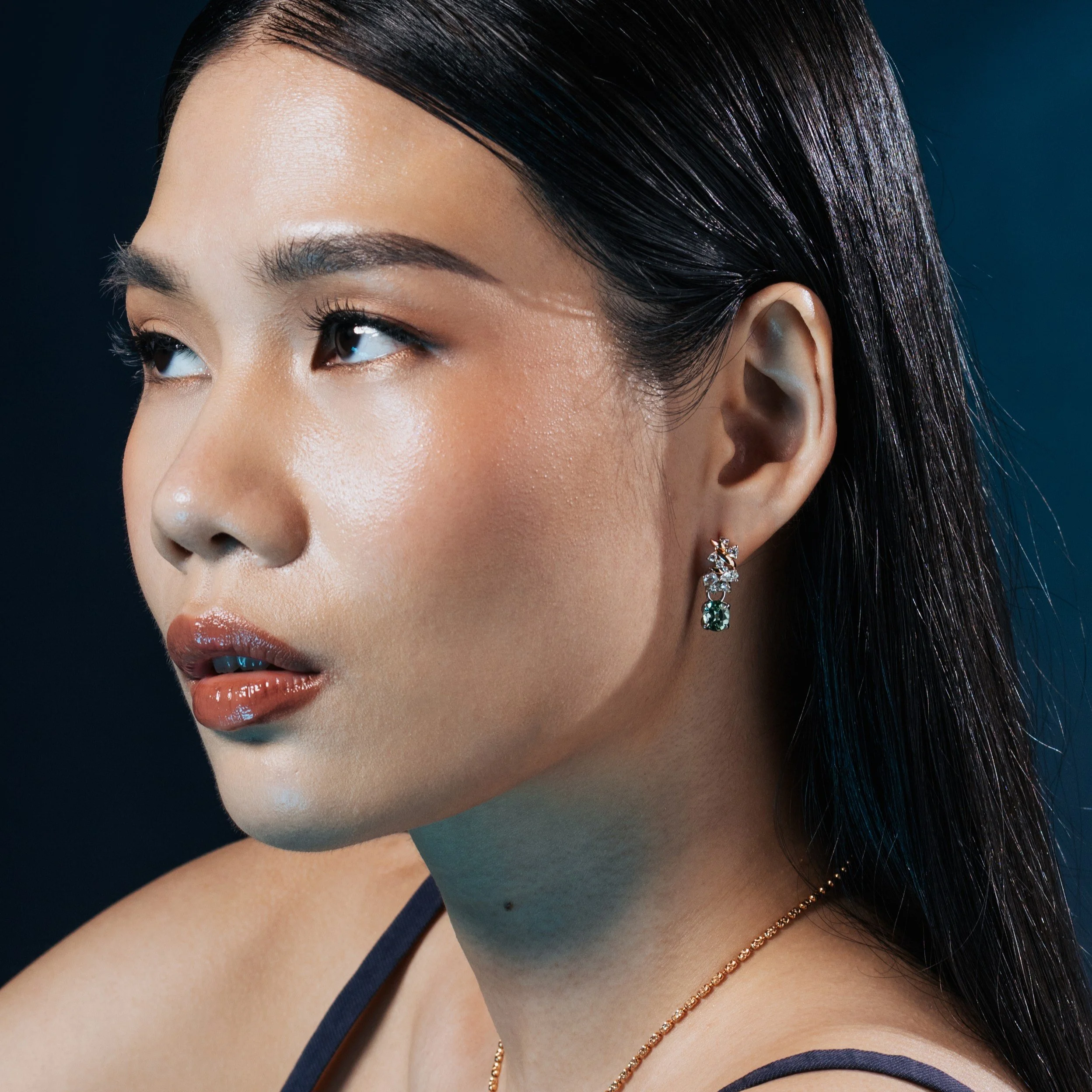 Seafoam_Anemones_Tourmaline_Earrings_Worn2.JPG