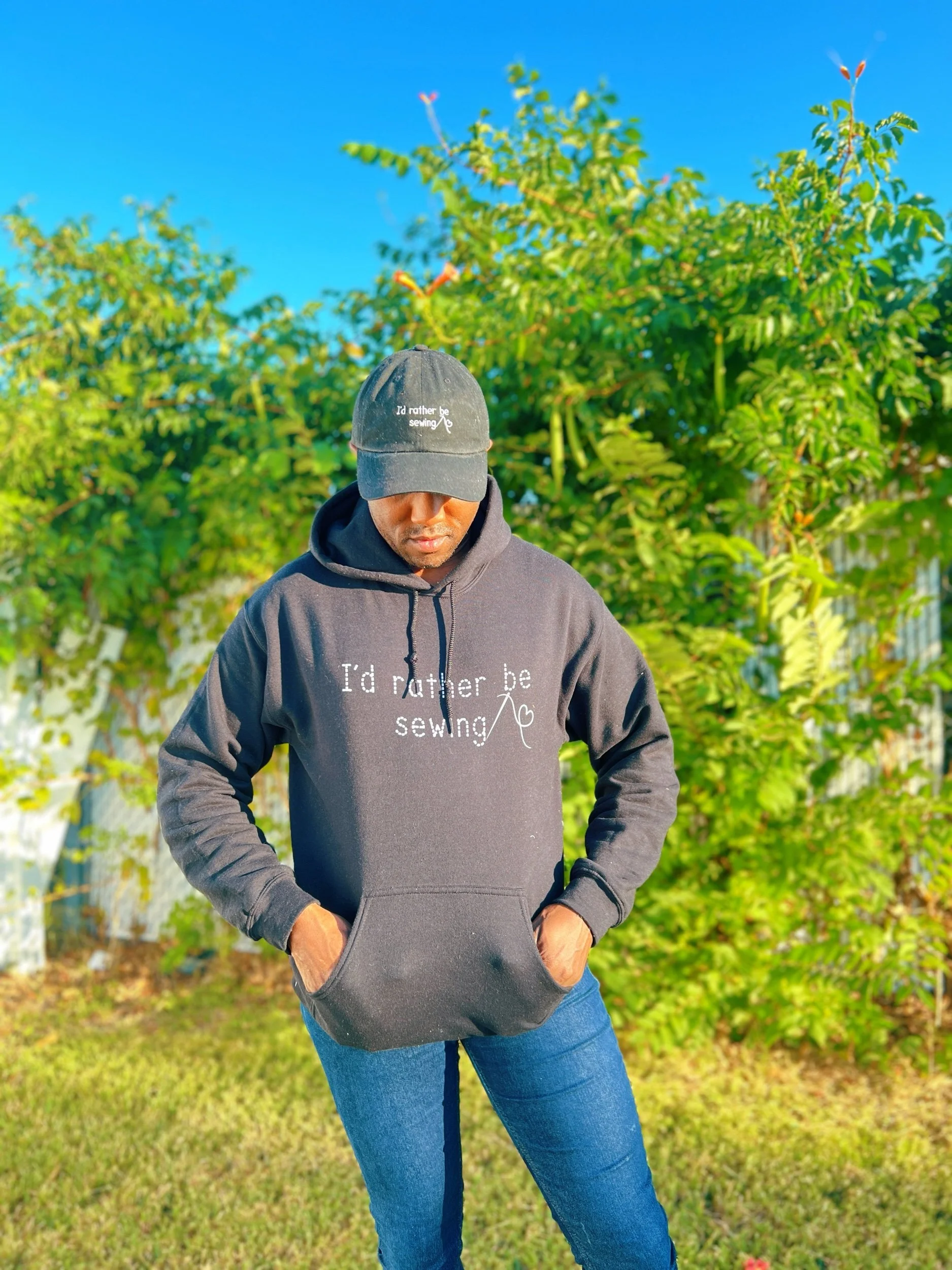 I'd Rather Be Sewing Unisex Hoodie